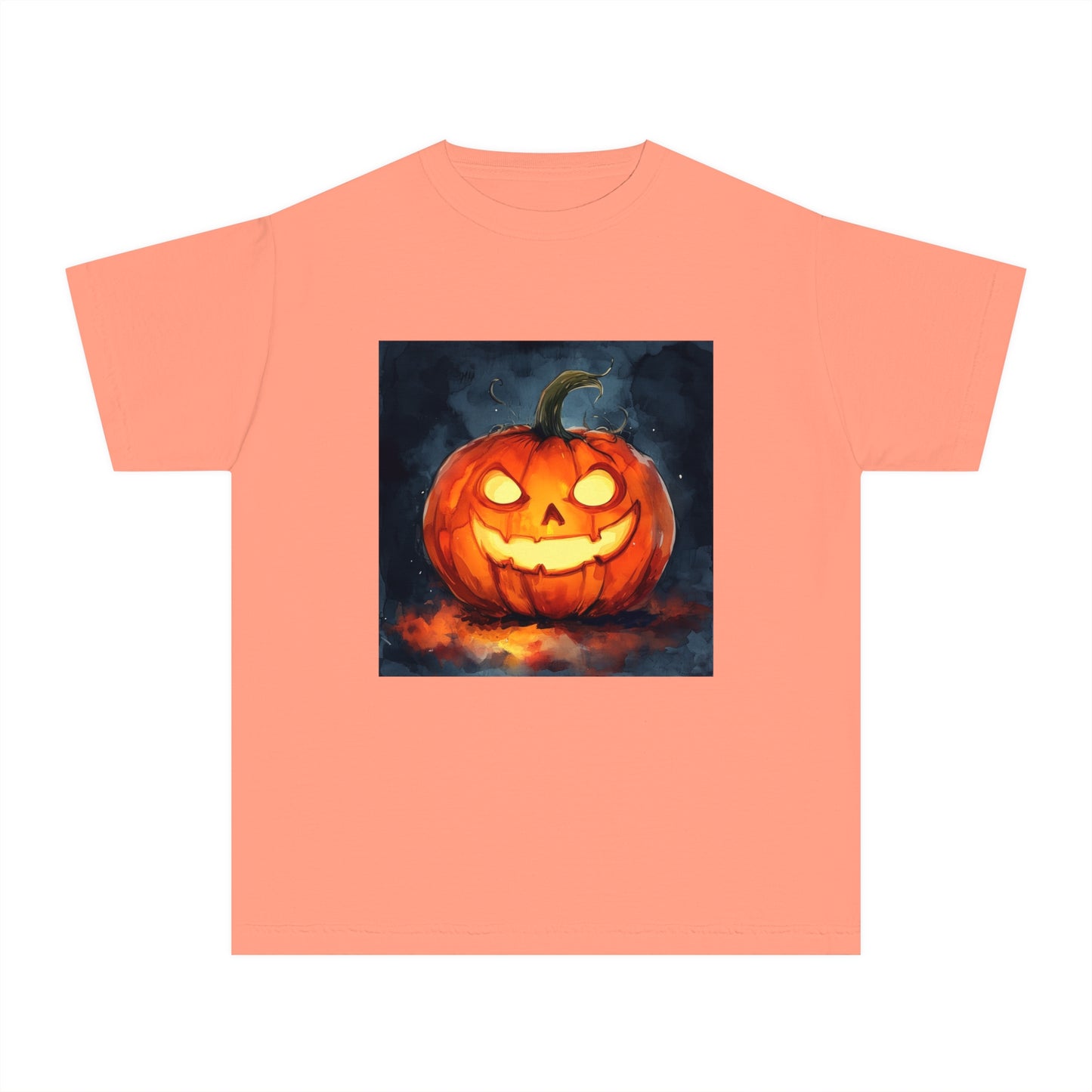 Cute Creepy Jack o' Lantern Youth Midweight Tee