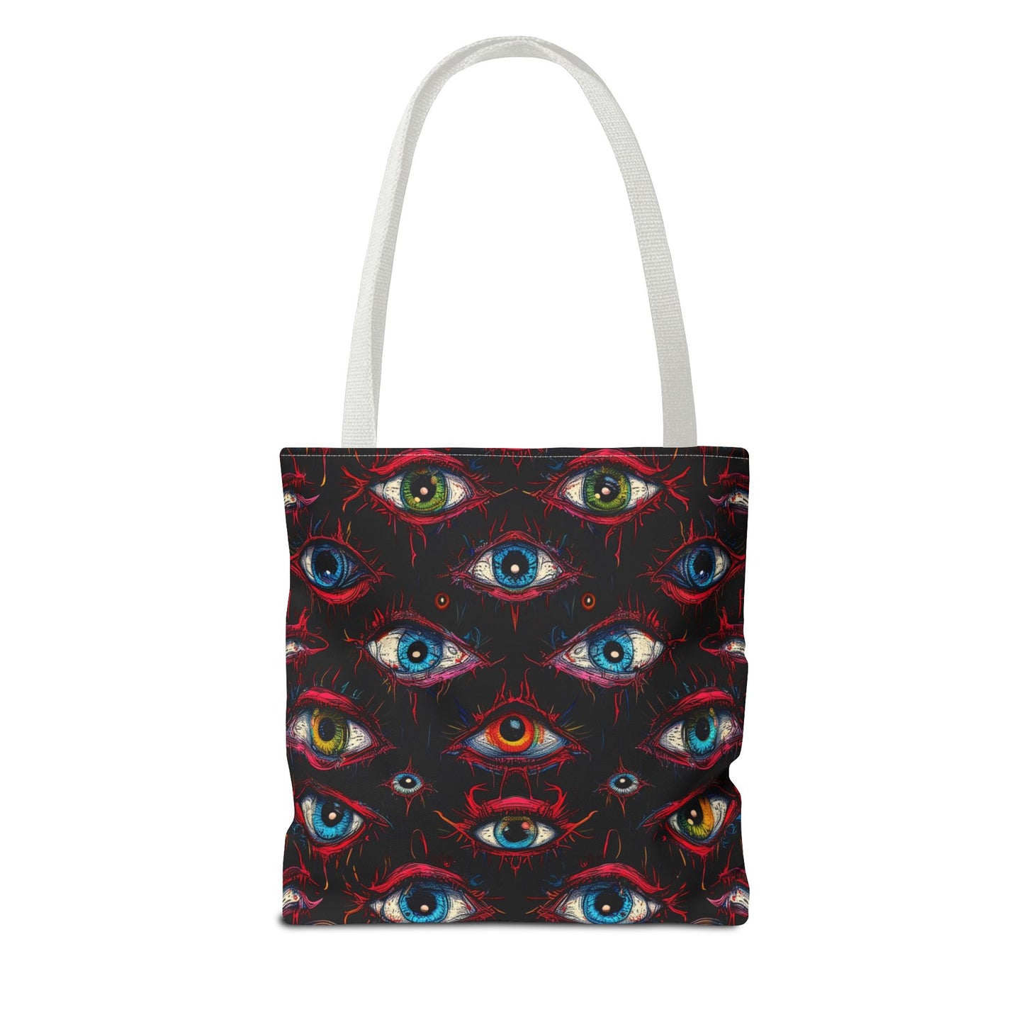 Creepy Eye Pattern Tote Bag (AOP)