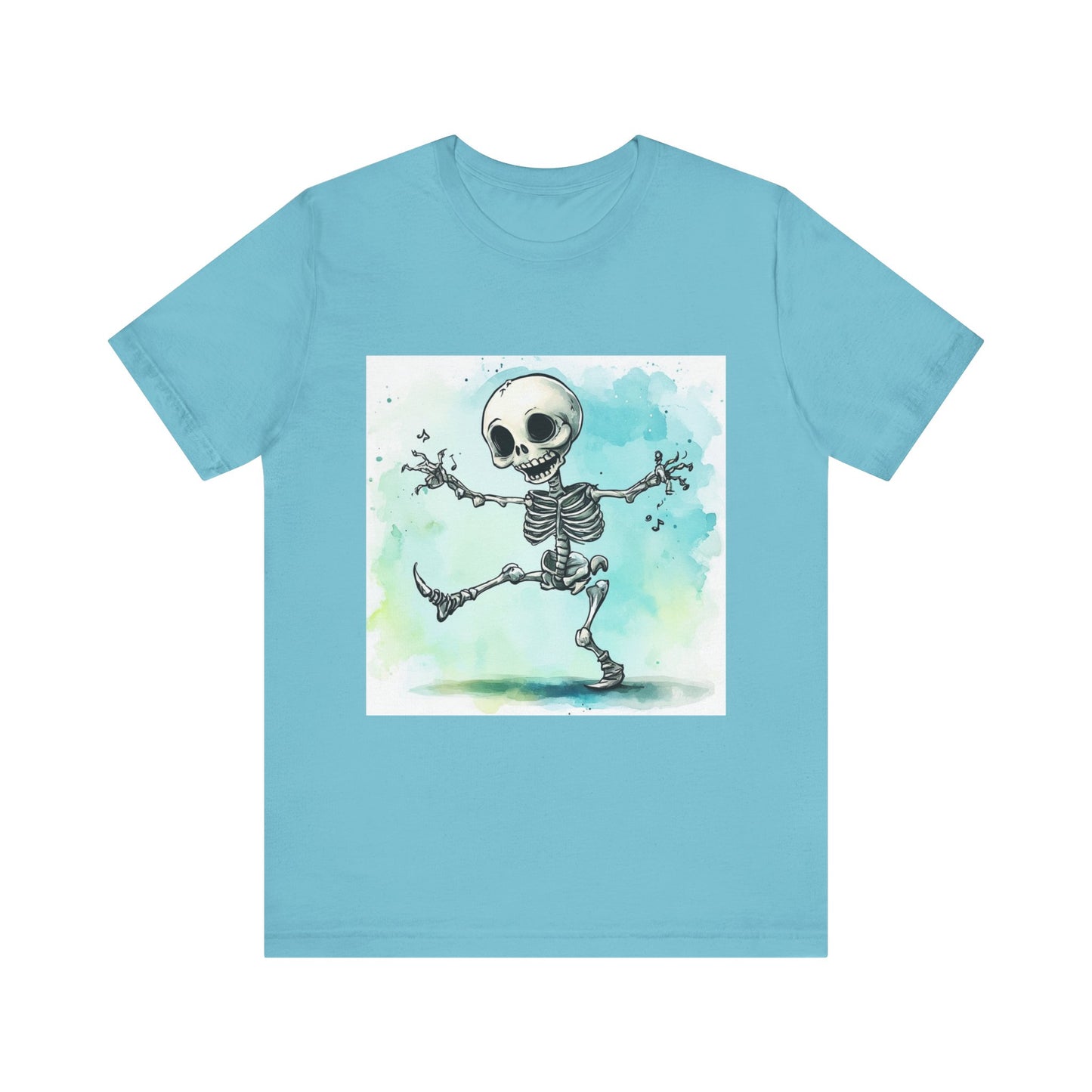 Happy Cute Skeleton Unisex Jersey Short Sleeve Tee