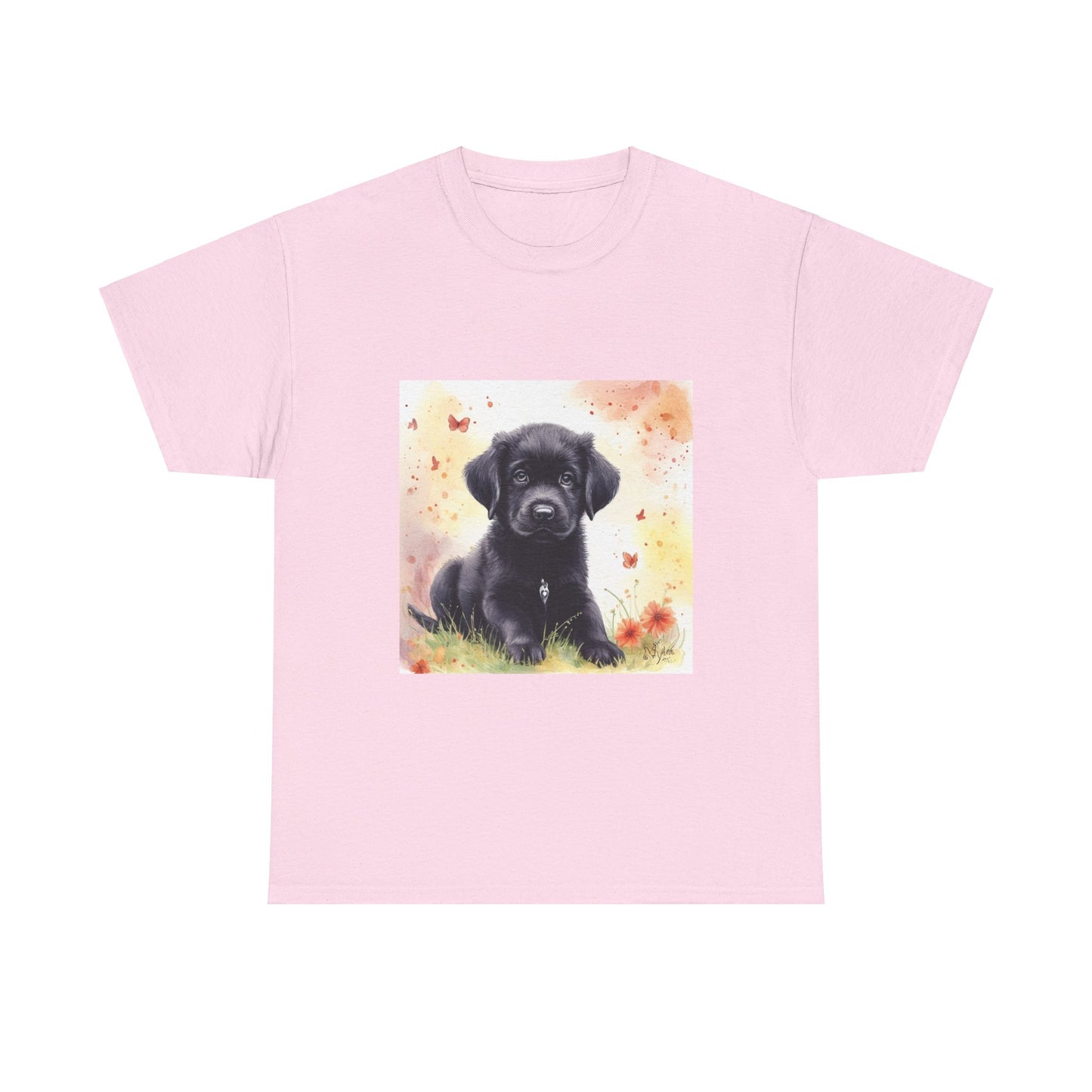 Black Lab Puppy Unisex Heavy Cotton Tee