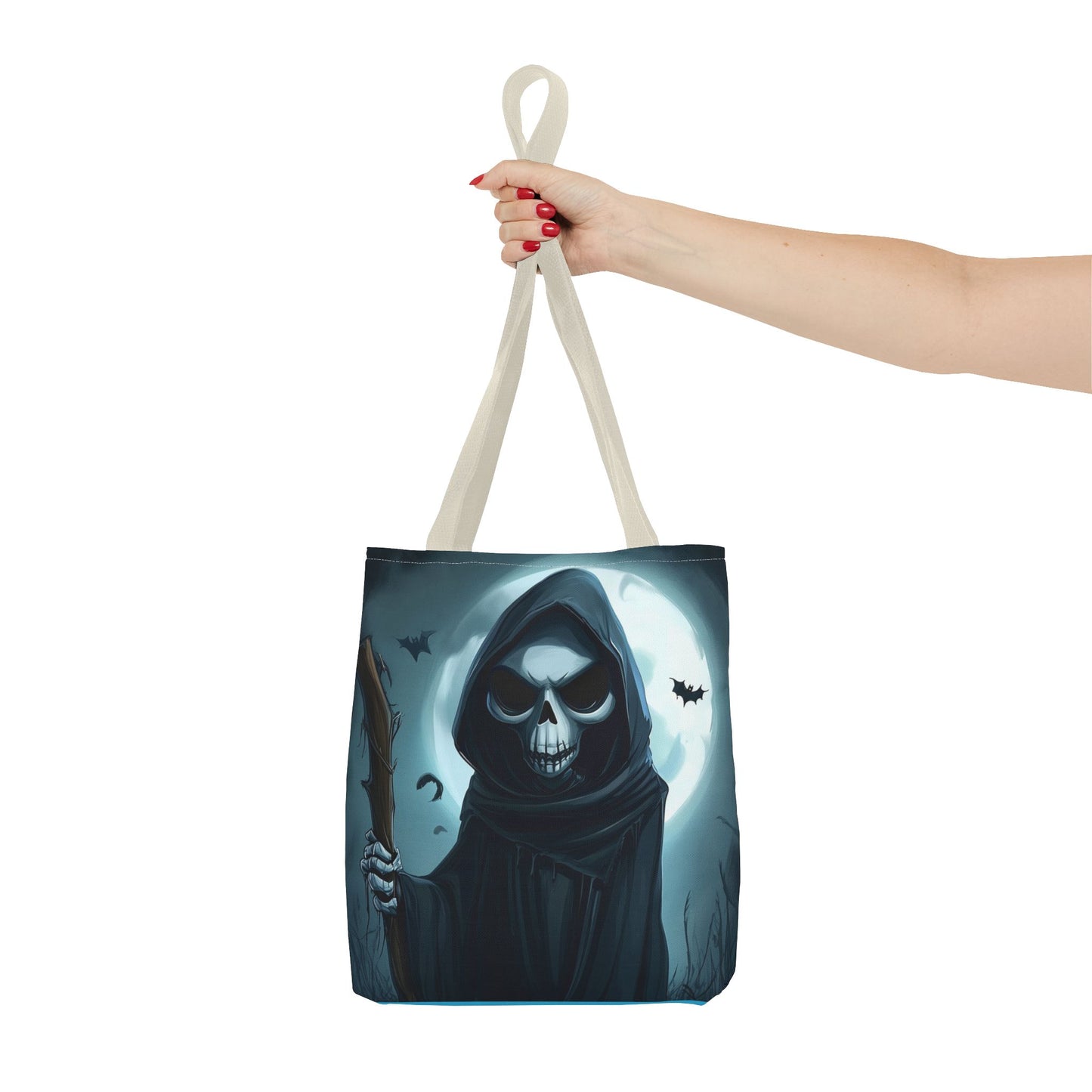 Spooky Grim Reaper Tote Bag (AOP)