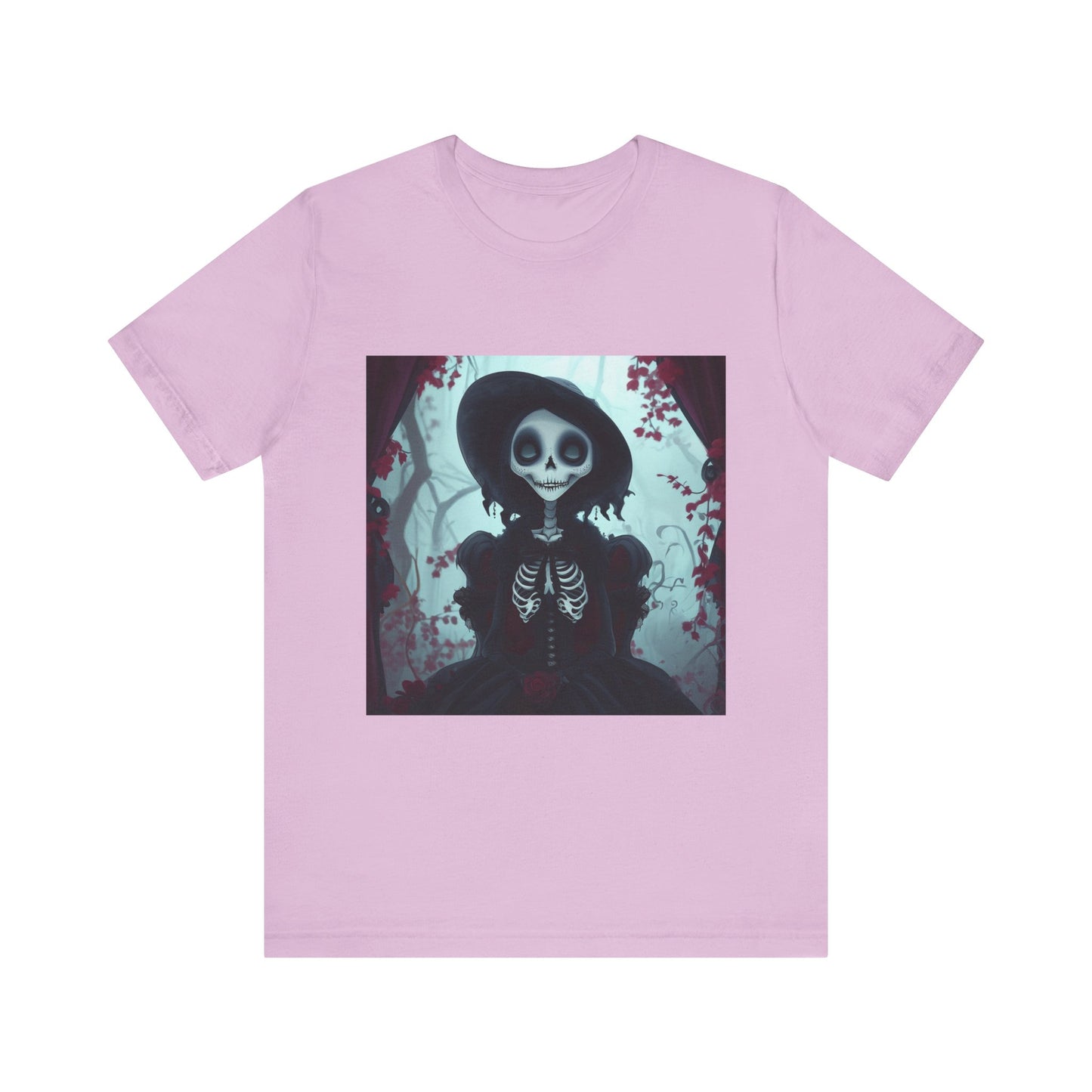 Dia de los muertos cartoon skeleton Unisex Jersey Short Sleeve Tee