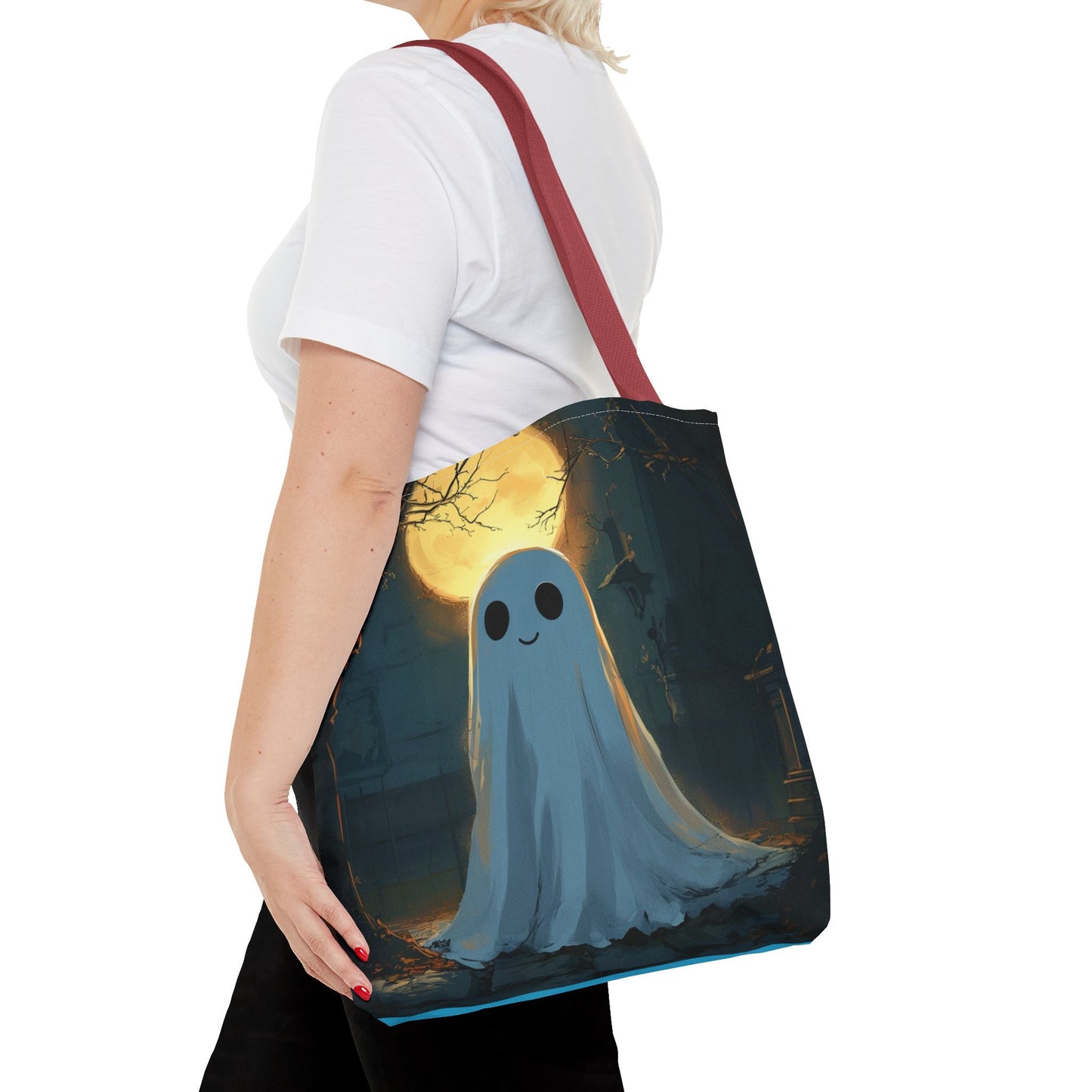 Cute Ghost Tote Bag (AOP)