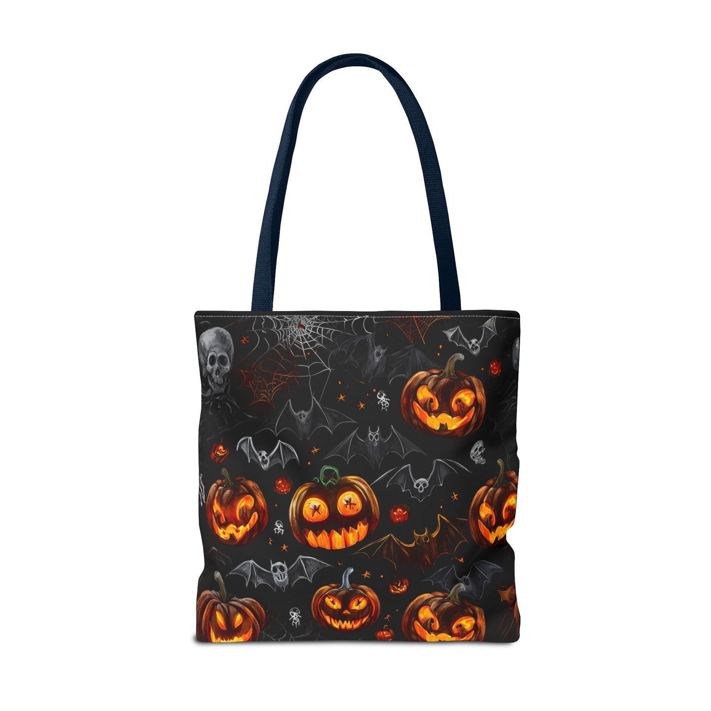 Spooky Pumpkins and Bats Tote Bag (AOP)