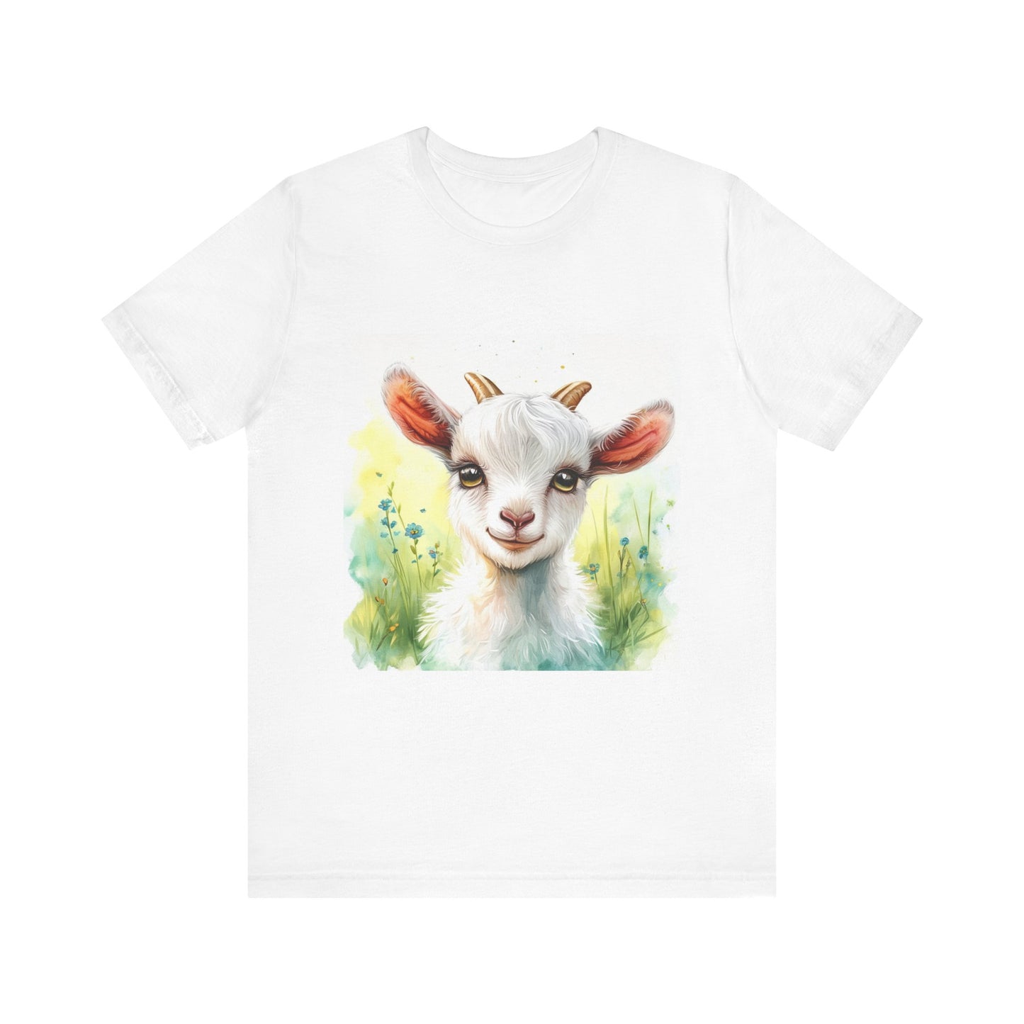 Cute Cartoon Goat Unisex Jersey Short Sleeve Tee