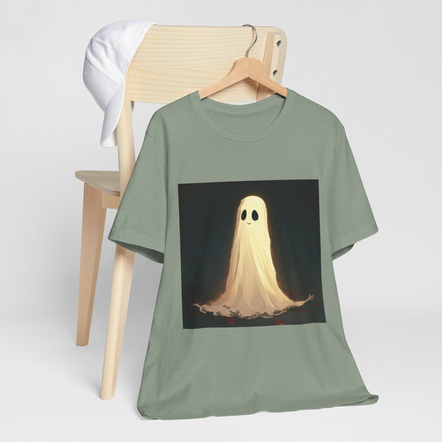 Happy Spooky Ghost Unisex Jersey Short Sleeve Tee