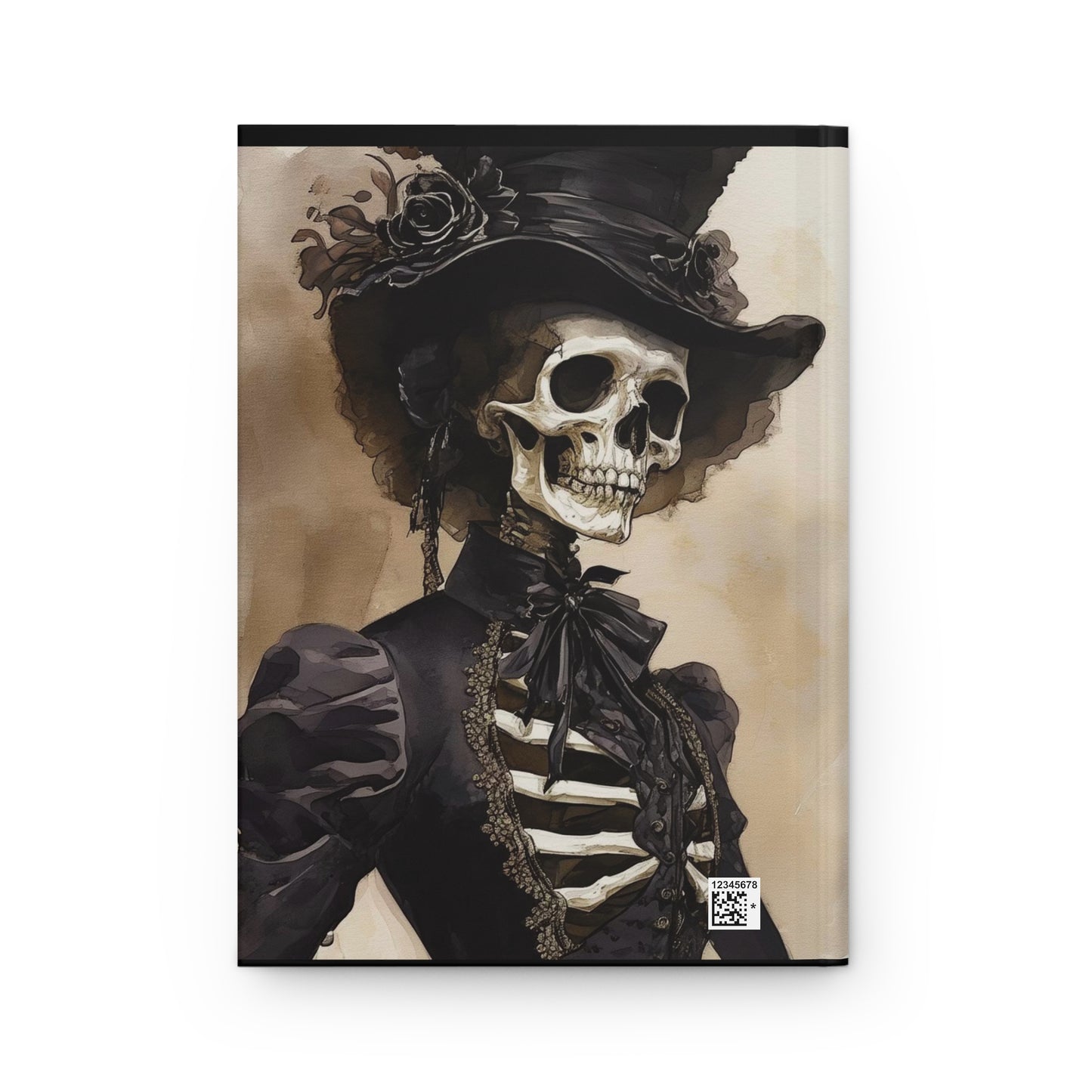 Elegant Victorian Skeleton Hardcover Journal Matte