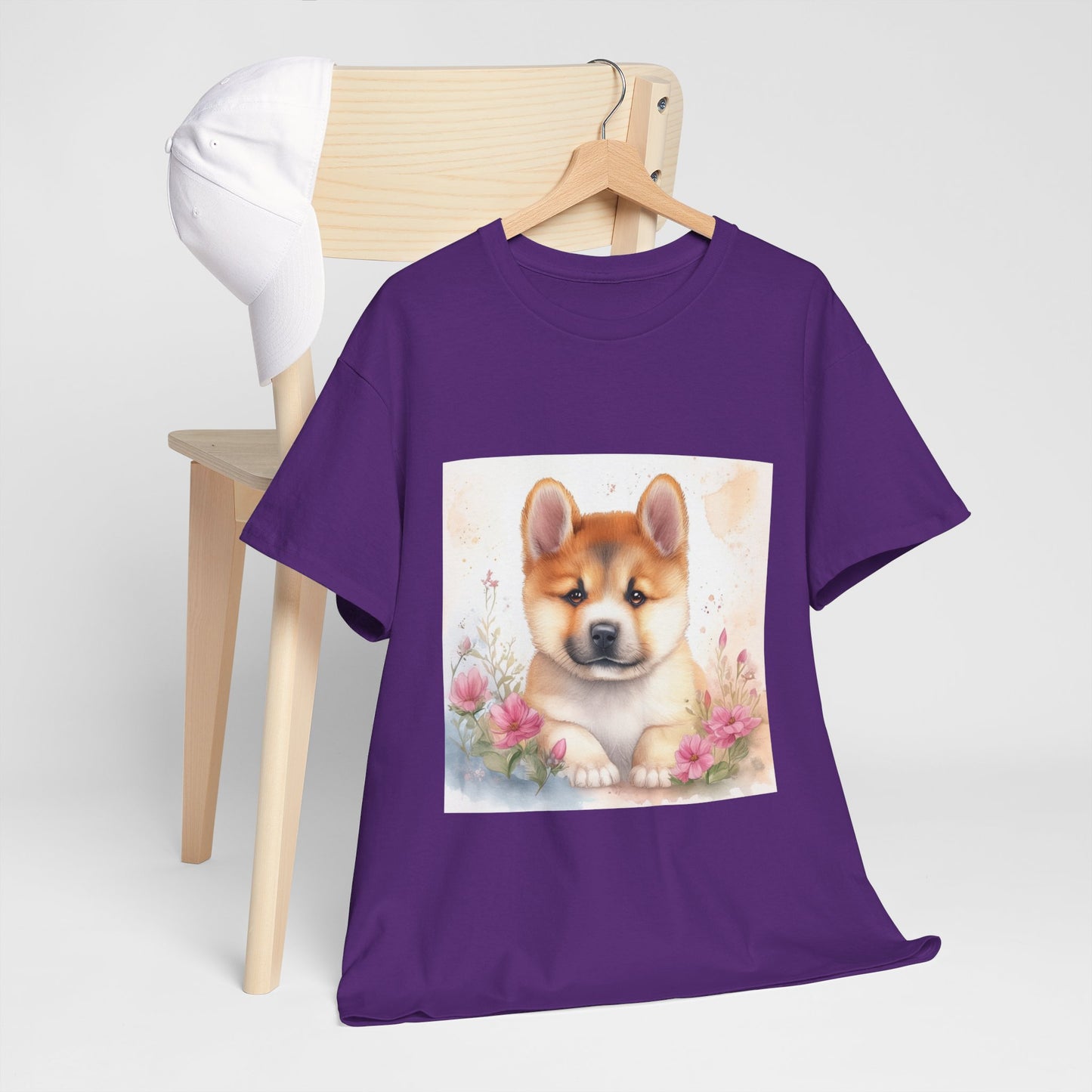 Akita Puppy Unisex Heavy Cotton Tee