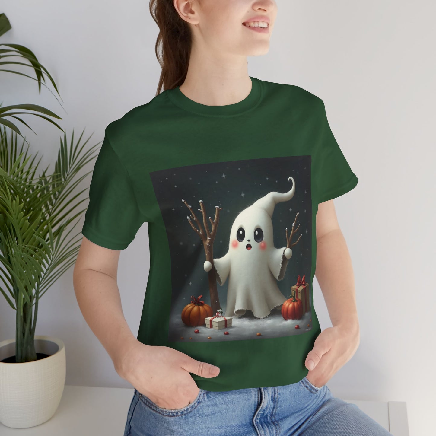 Holiday Decor Ghost Unisex Jersey Tee