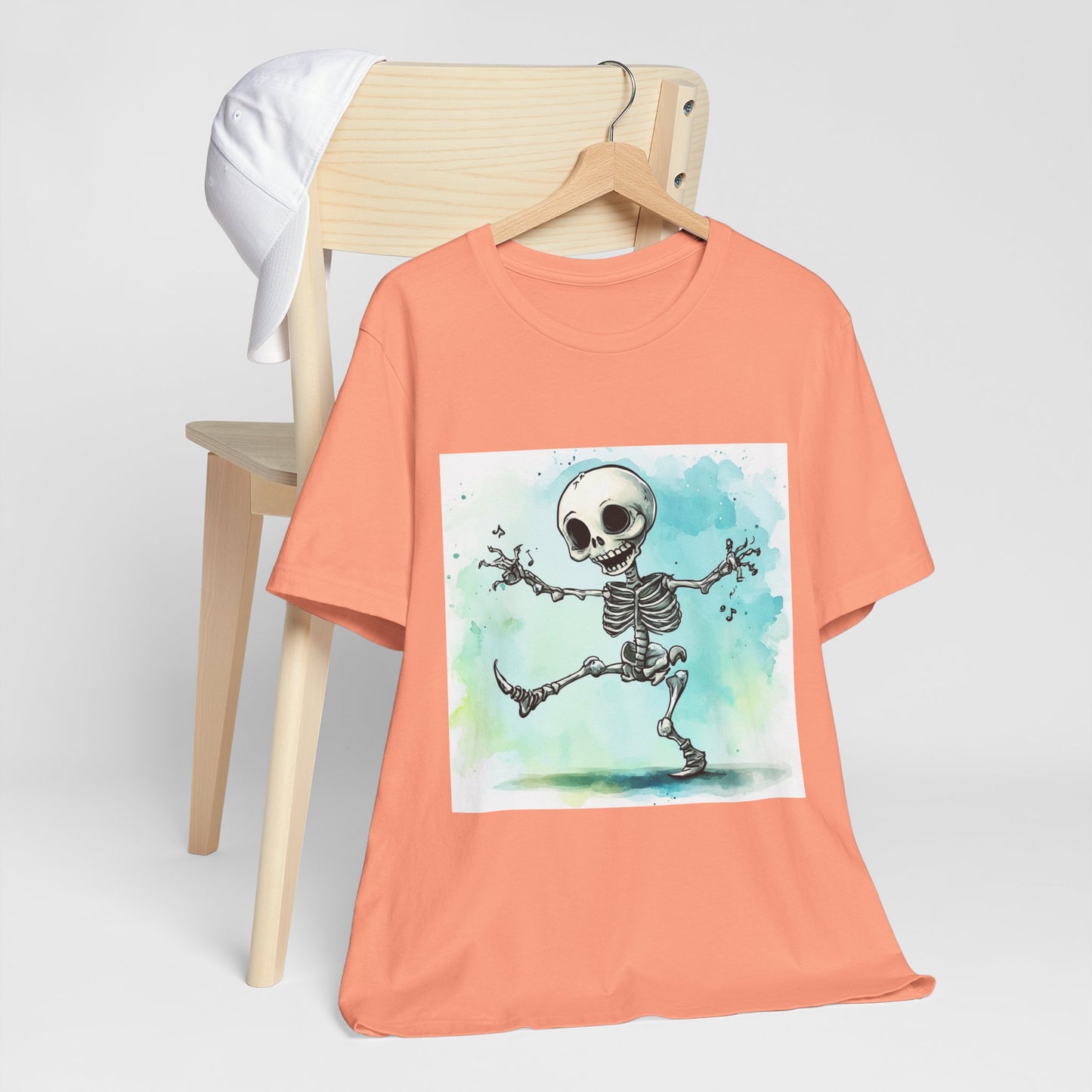 Happy Cute Skeleton Unisex Jersey Short Sleeve Tee