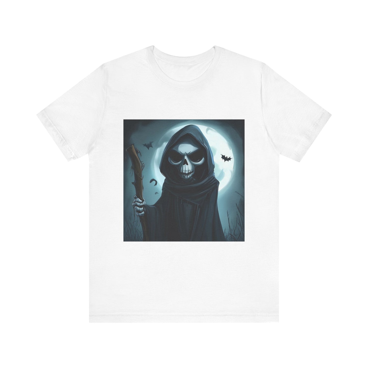 Spooky Grim Reaper Unisex Jersey Short Sleeve Tee