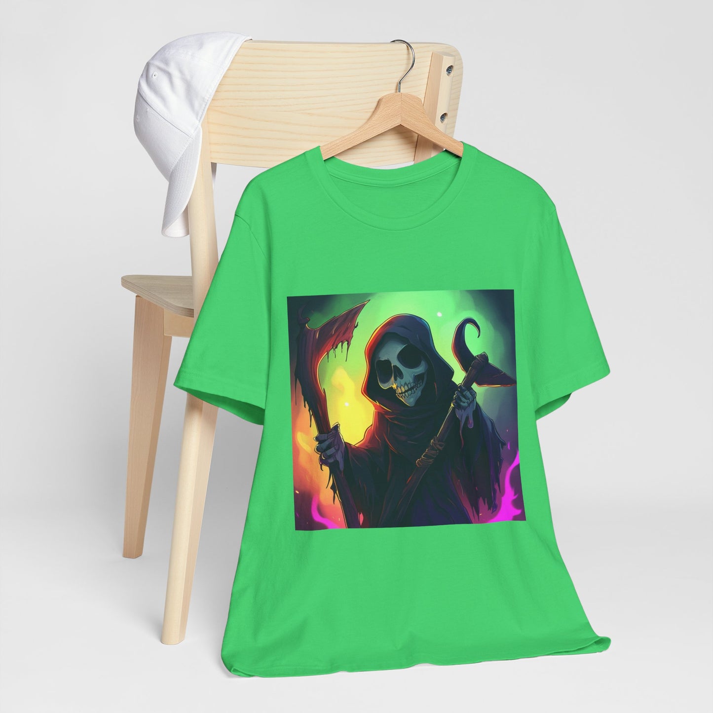 Colorful Grim Reaper Unisex Jersey Short Sleeve Tee