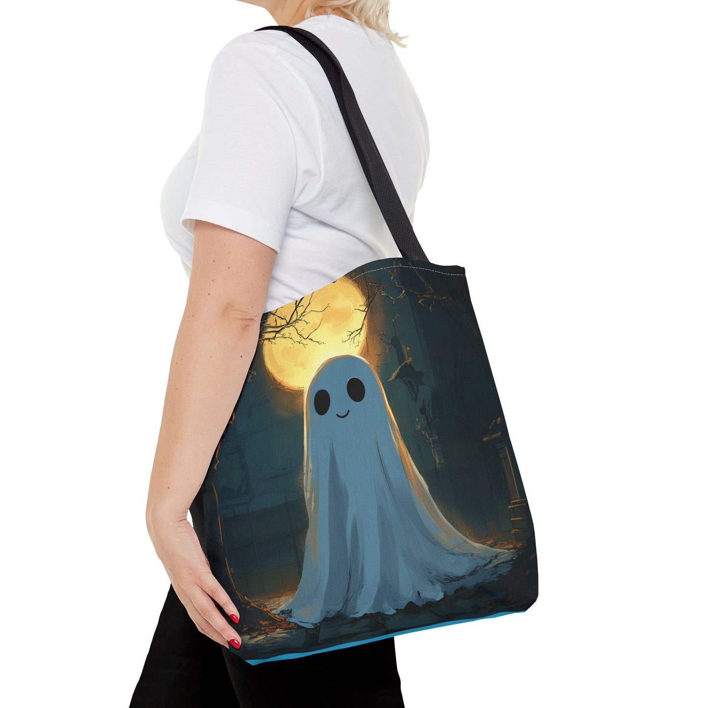 Cute Ghost Tote Bag (AOP)