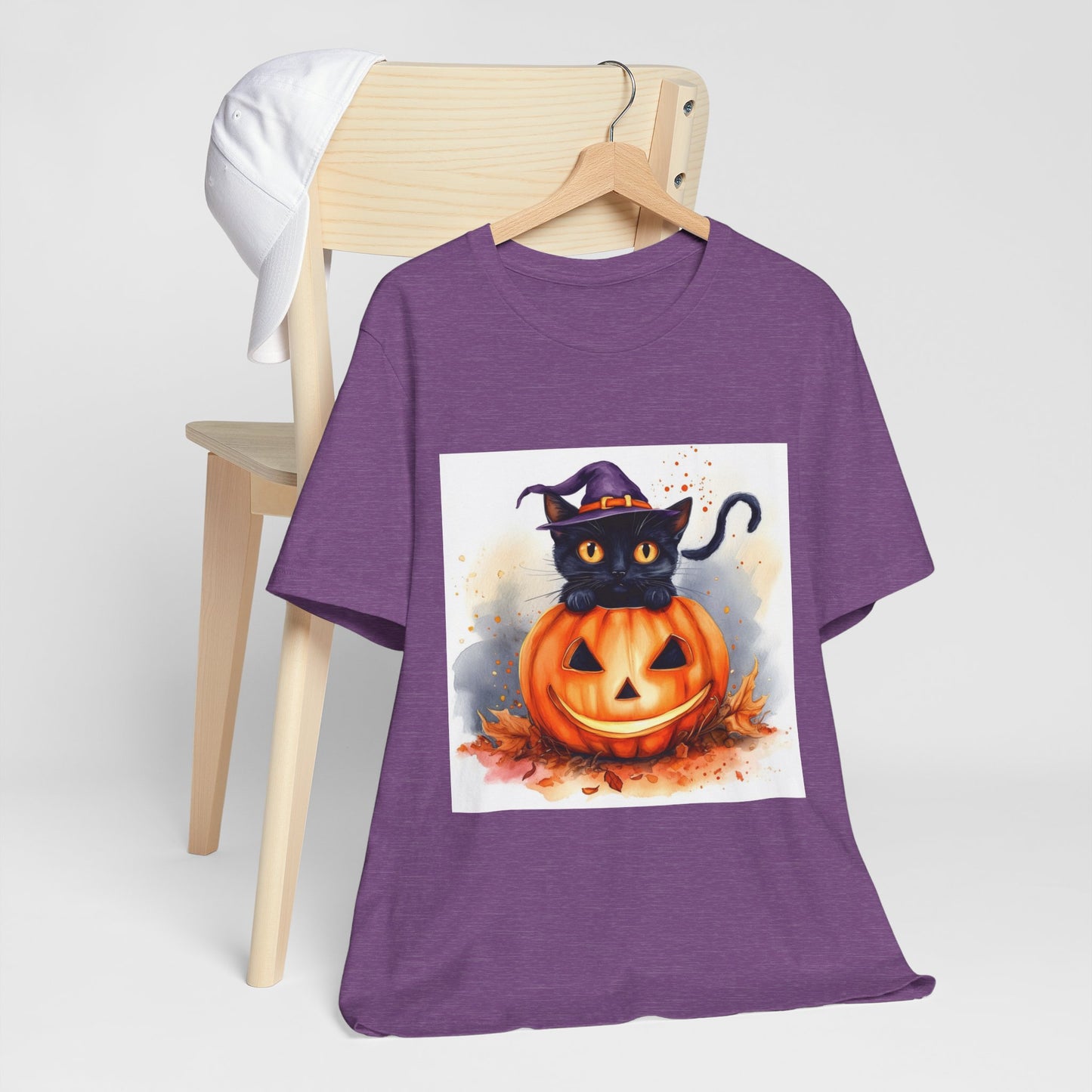 Halloween Cat Unisex Jersey Short Sleeve Tee