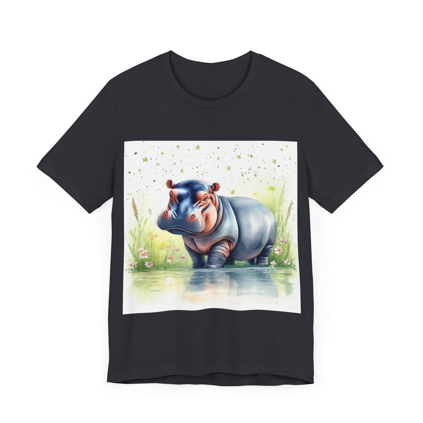 Cute Hippo Unisex Jersey Short Sleeve Tee