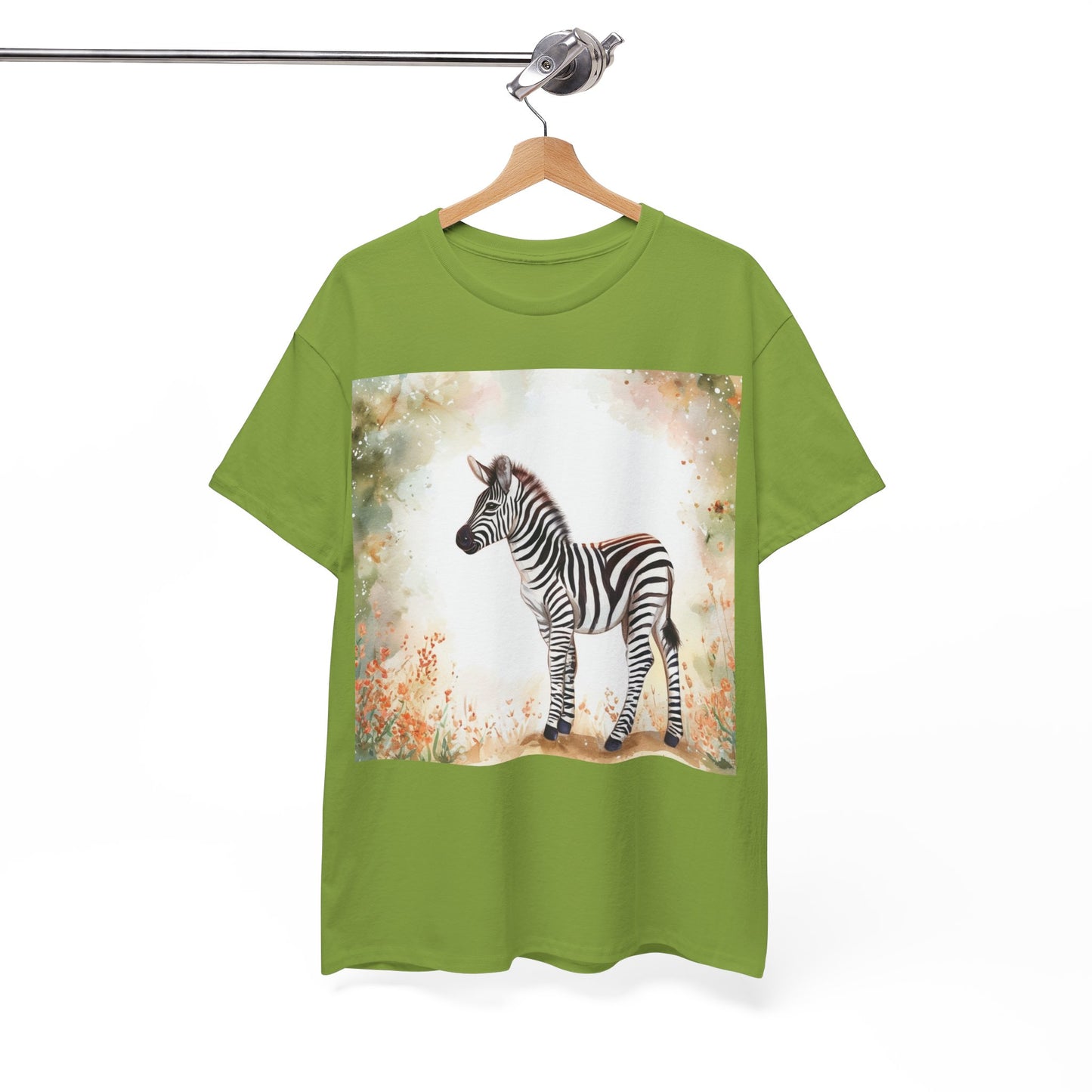 Playful Zebra Unisex Heavy Cotton Tee