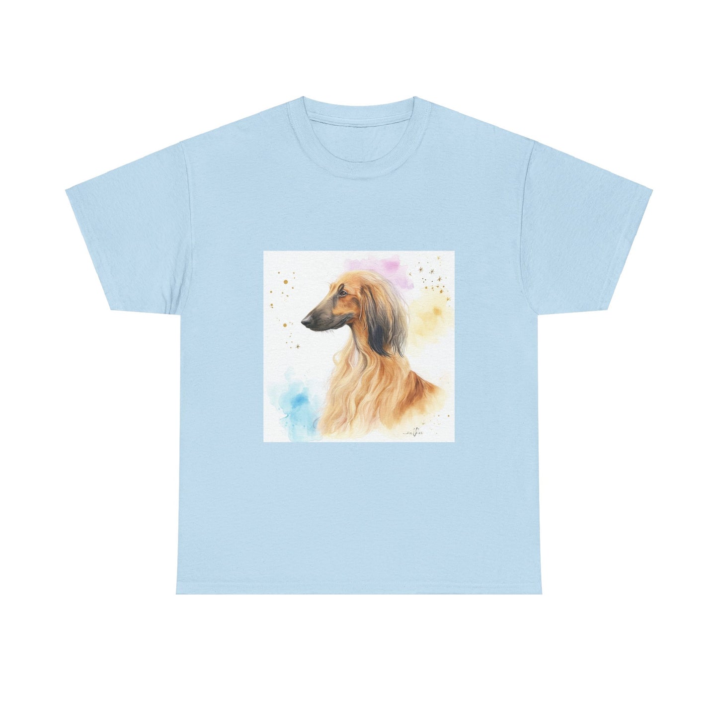 Afghan Hound Puppy Unisex Heavy Cotton Tee