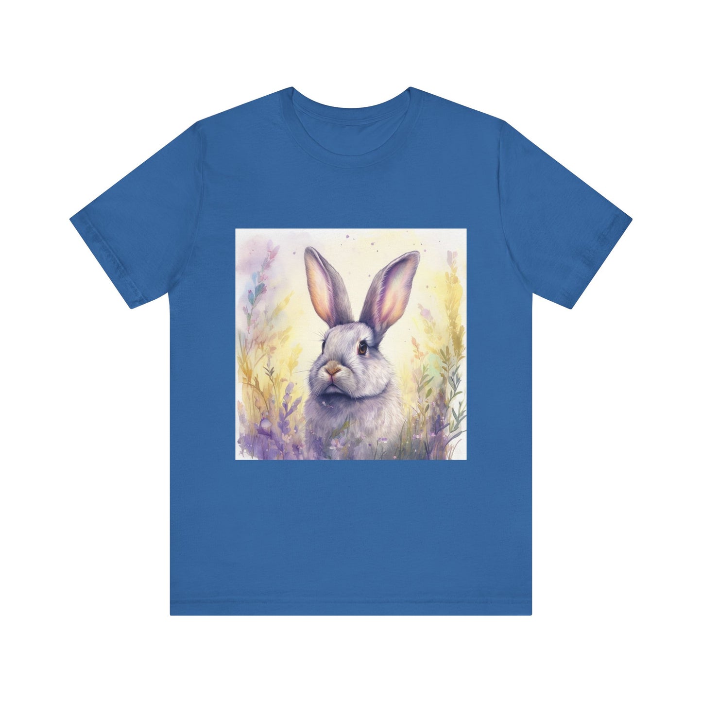 Realistic Cute Bunny Unisex Jersey Short Sleeve Tee