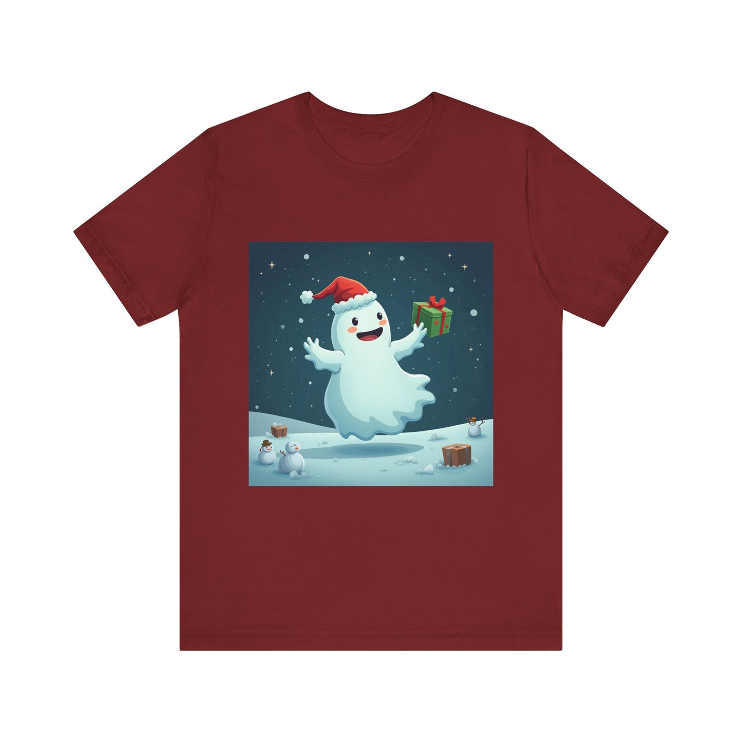 Cute Cartoon Ghost of Christmas Present Unisex Jersey Short Sleeve Tee