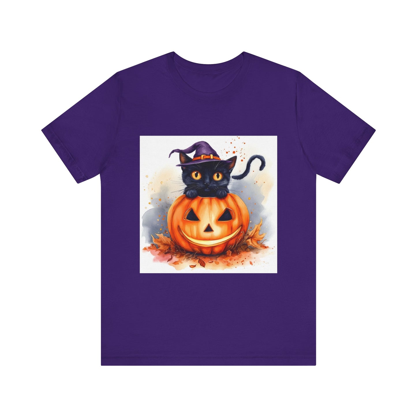 Halloween Cat Unisex Jersey Short Sleeve Tee