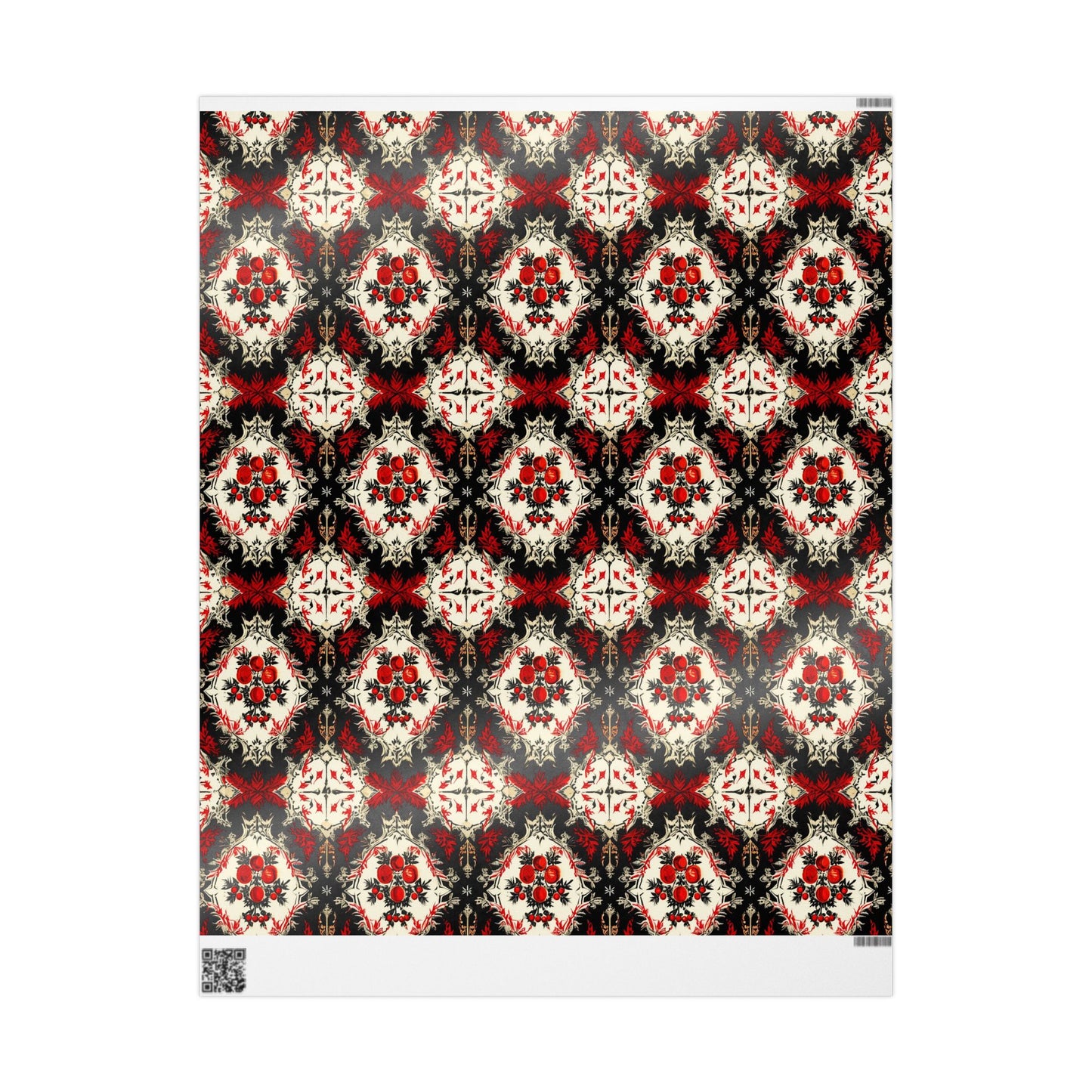 Gothic Poinsettia Pattern Wrapping Papers