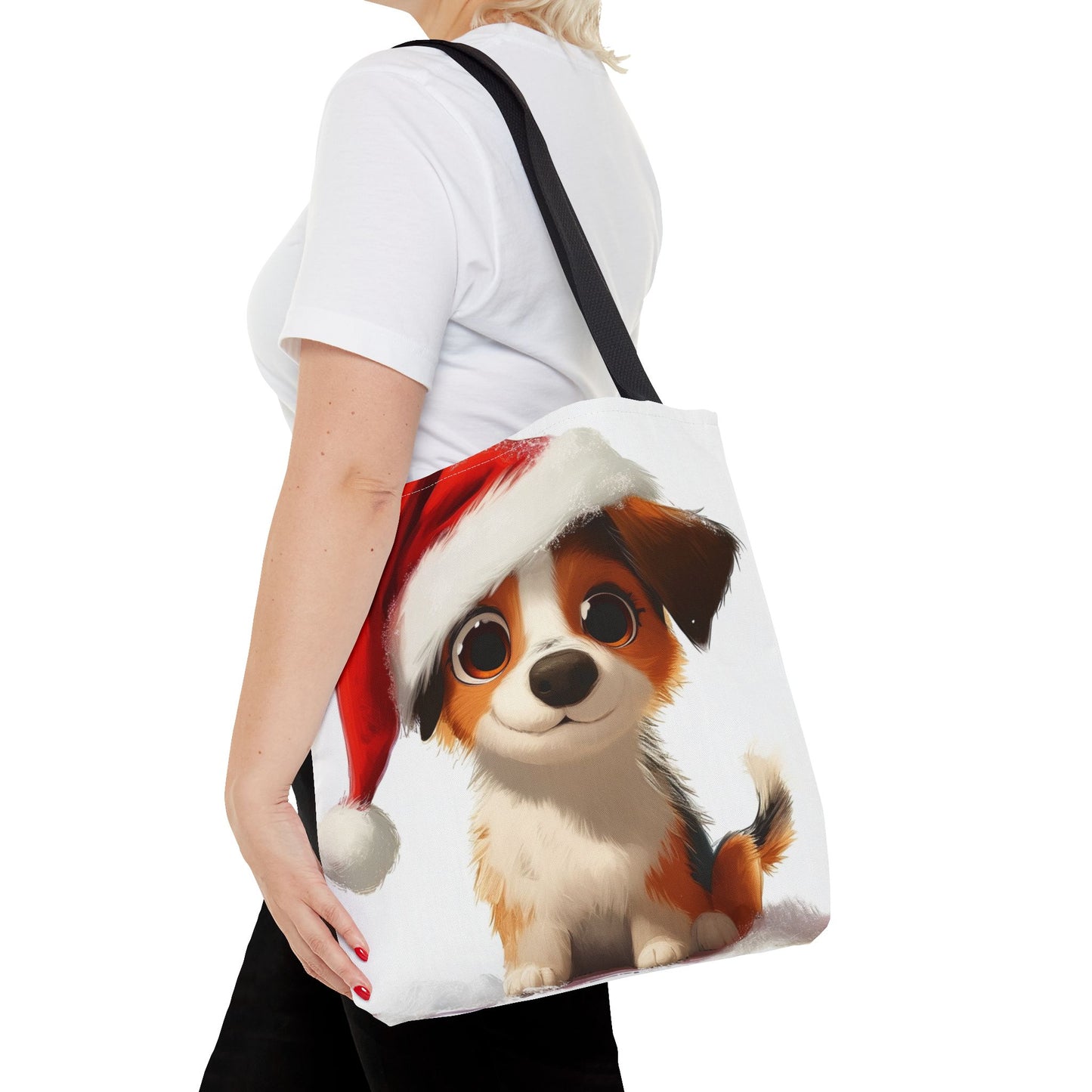 Festive Puppy Tote Bag (AOP)