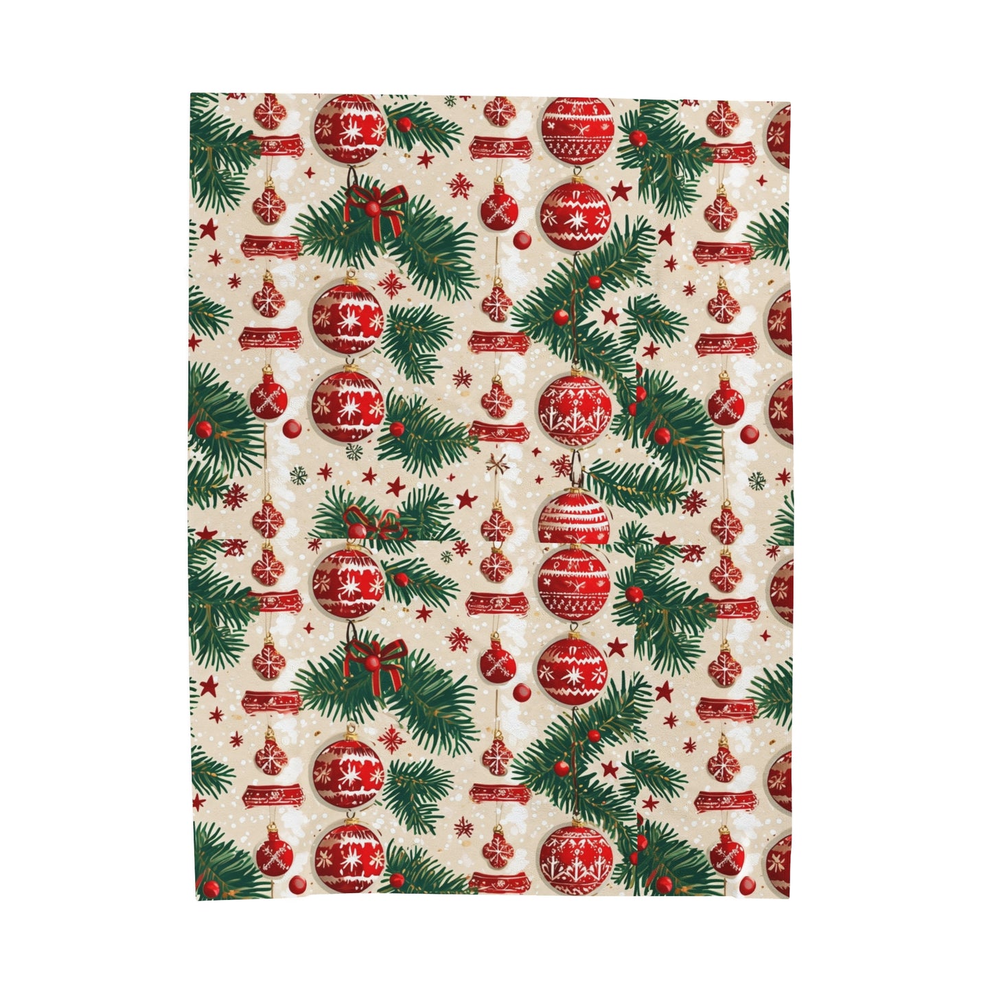 Ornament Garland Velveteen Plush Blanket