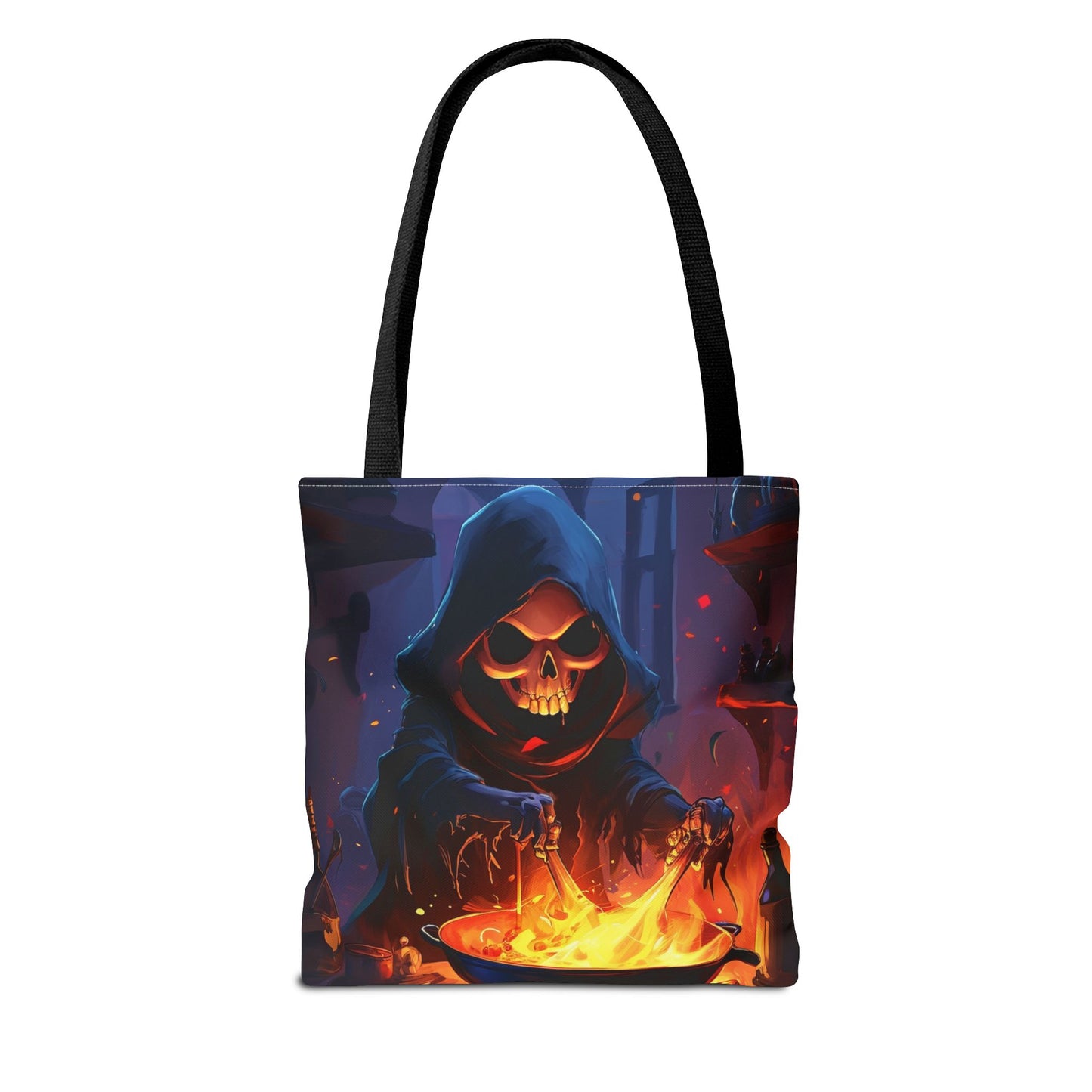 Dark Grim Reaper Cooking Tote Bag (AOP)