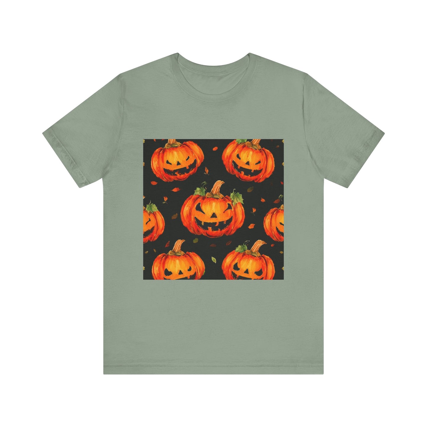 Happy Pumpkin Pattern Unisex Jersey Short Sleeve Tee