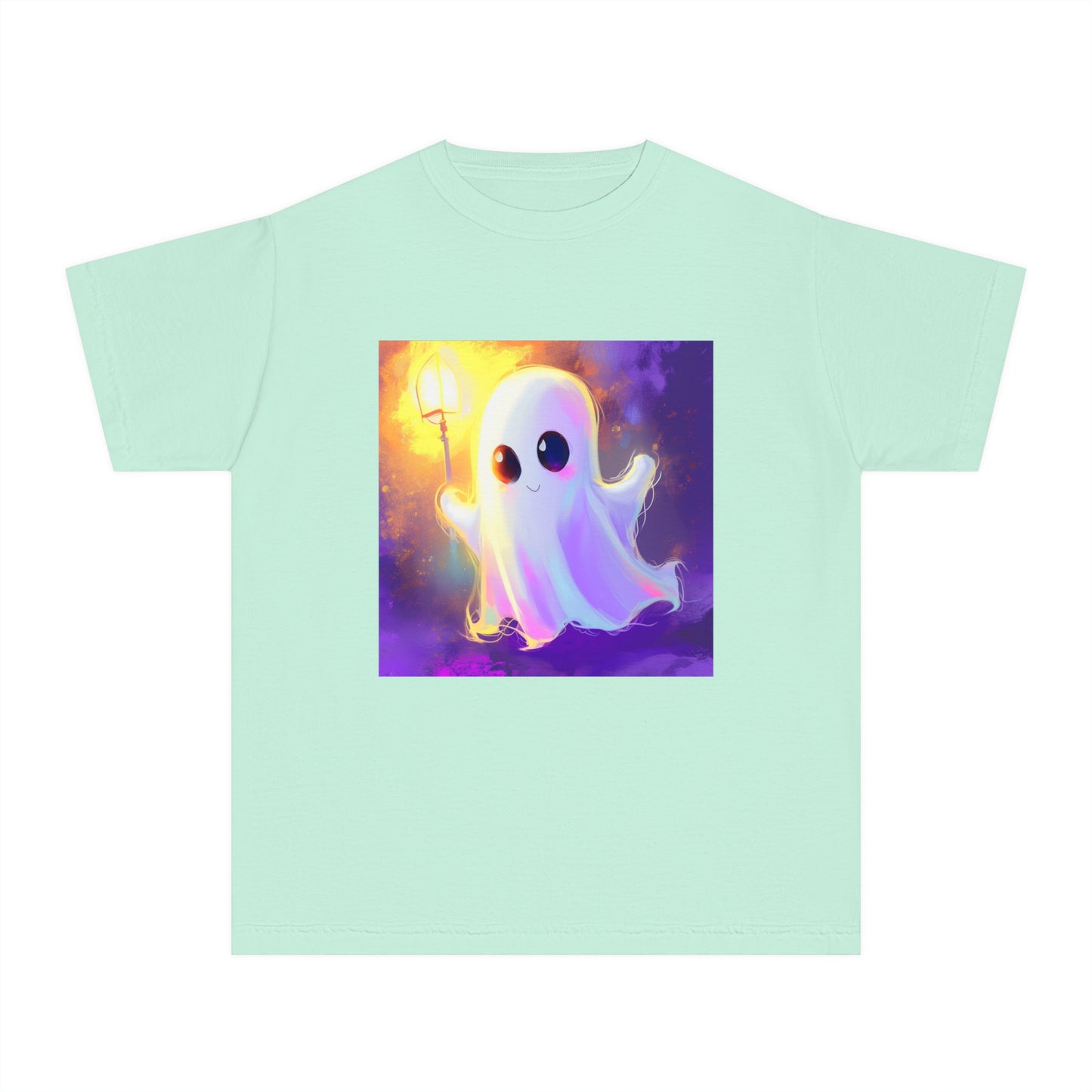 Cute Cartoon Ghost Youth Midweight Tee