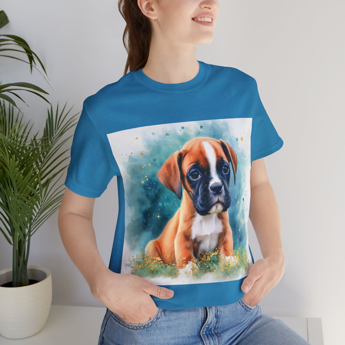 Boxer Puppy Unisex Jersey Short Sleeve Tee