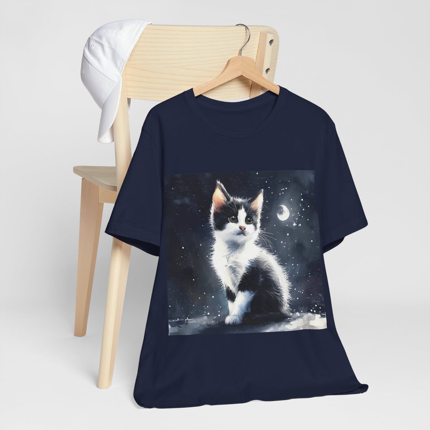 Cute Tuxedo Cat Jersey Short Sleeve Tee