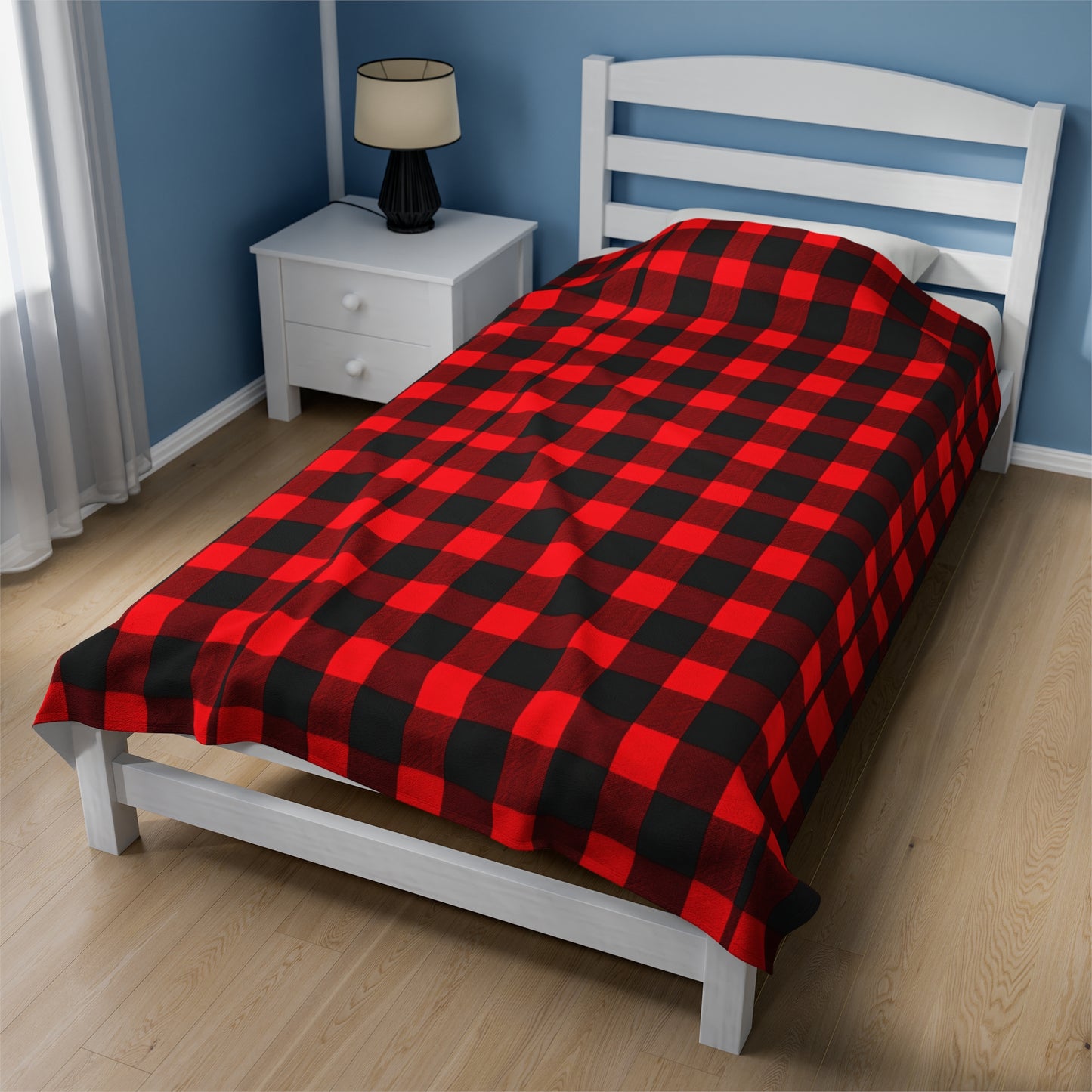 Classic Plaid Velveteen Plush Blanket