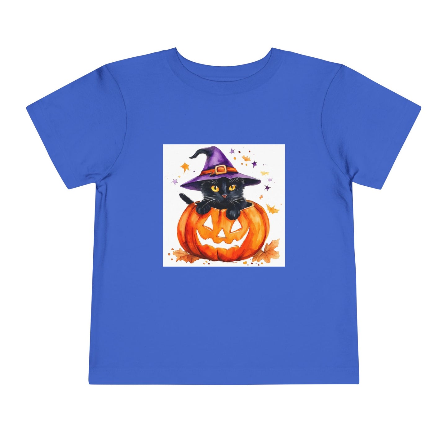 Cute Halloween Cat Toddler Short Sleeve Tee