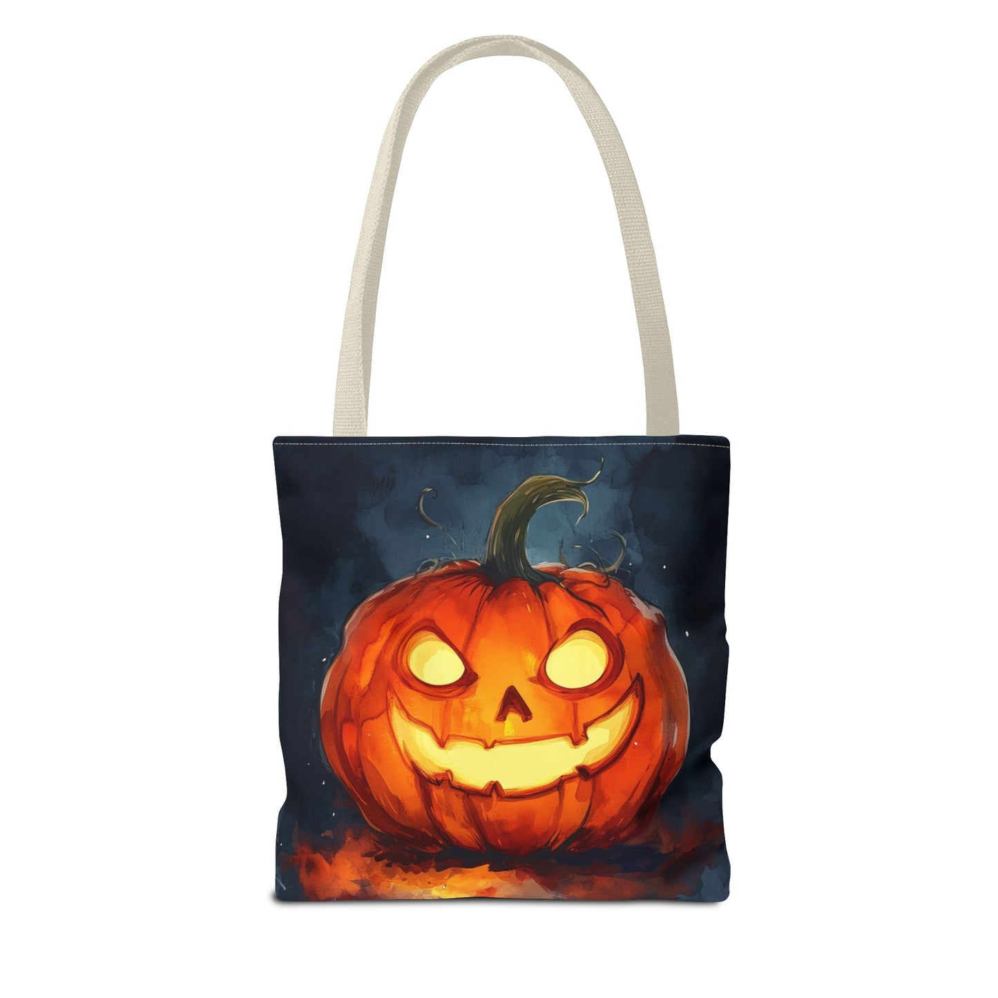 Cute Creepy Jack o Lantern Tote Bag (AOP)