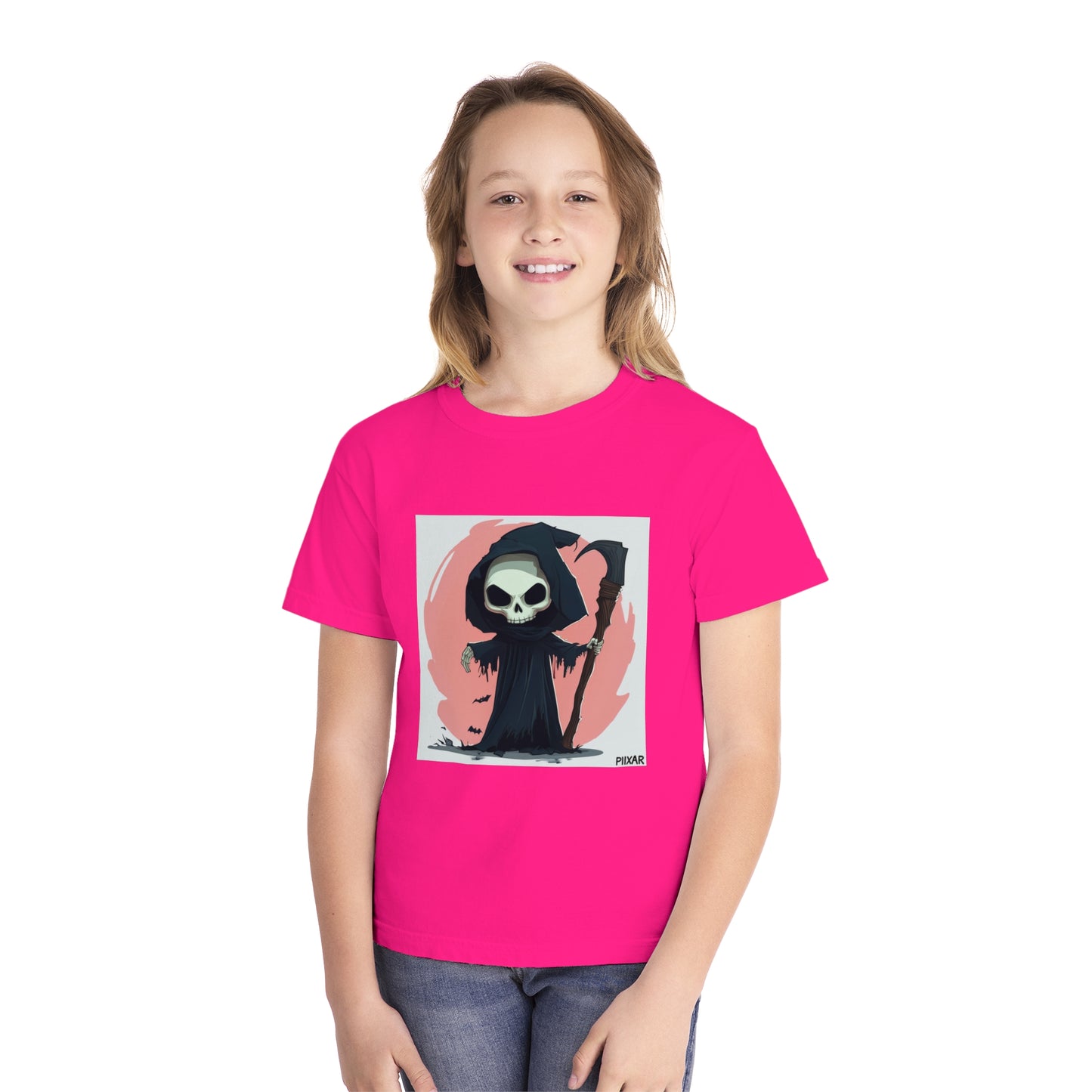 Cute Pink Grim Reaper Youth Midweight Tee