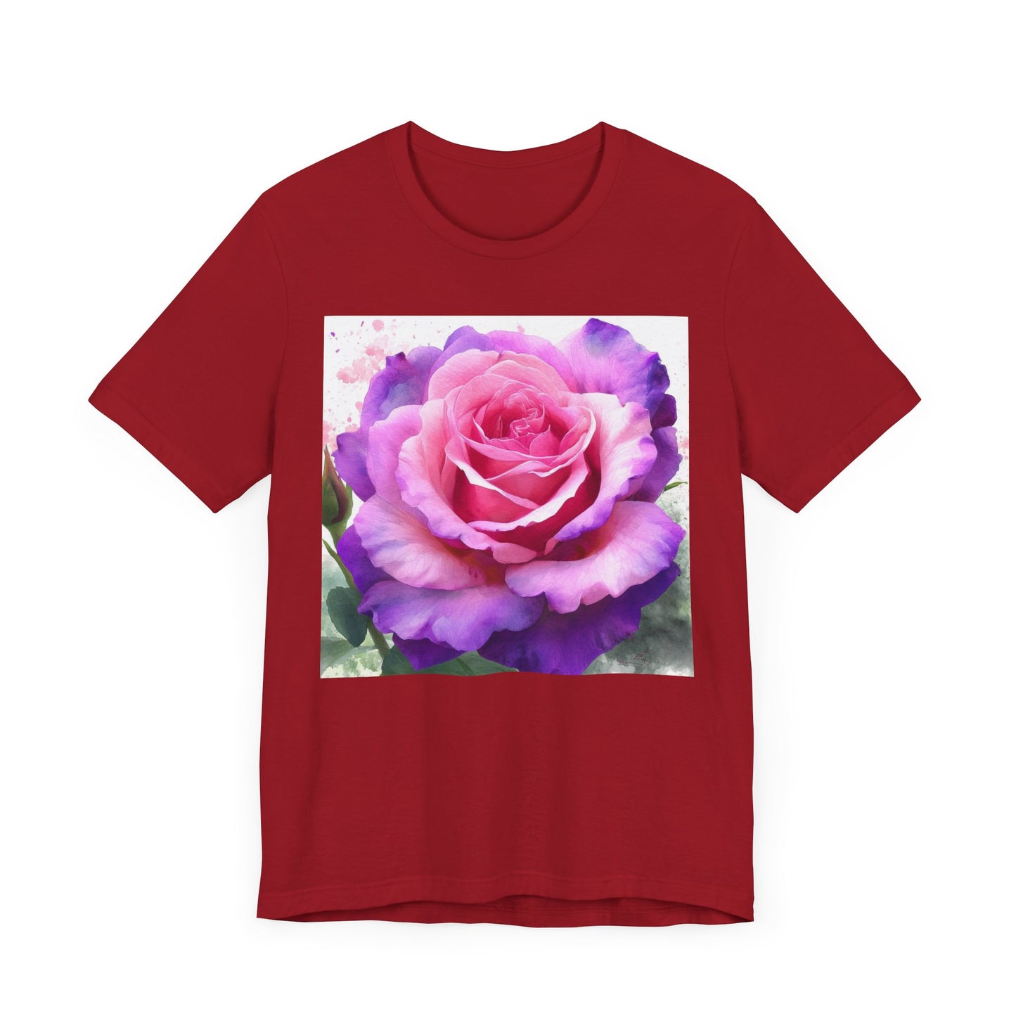 Rose Garden Unisex Jersey Tee - Vibrant Rose Design