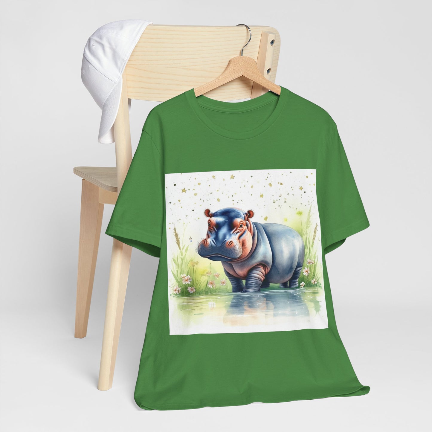 Cute Hippo Unisex Jersey Short Sleeve Tee