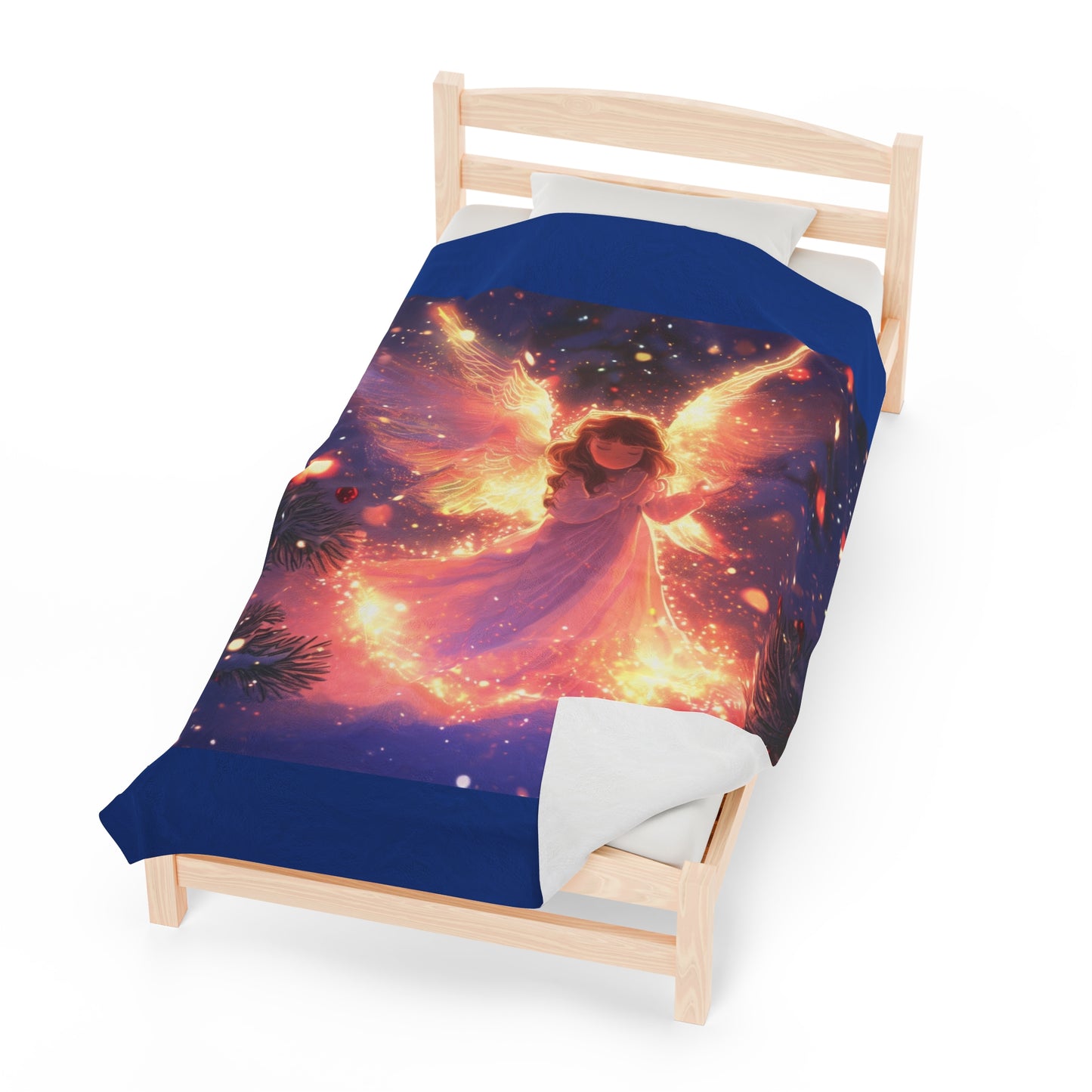 Cute Angel Velveteen Plush Blanket