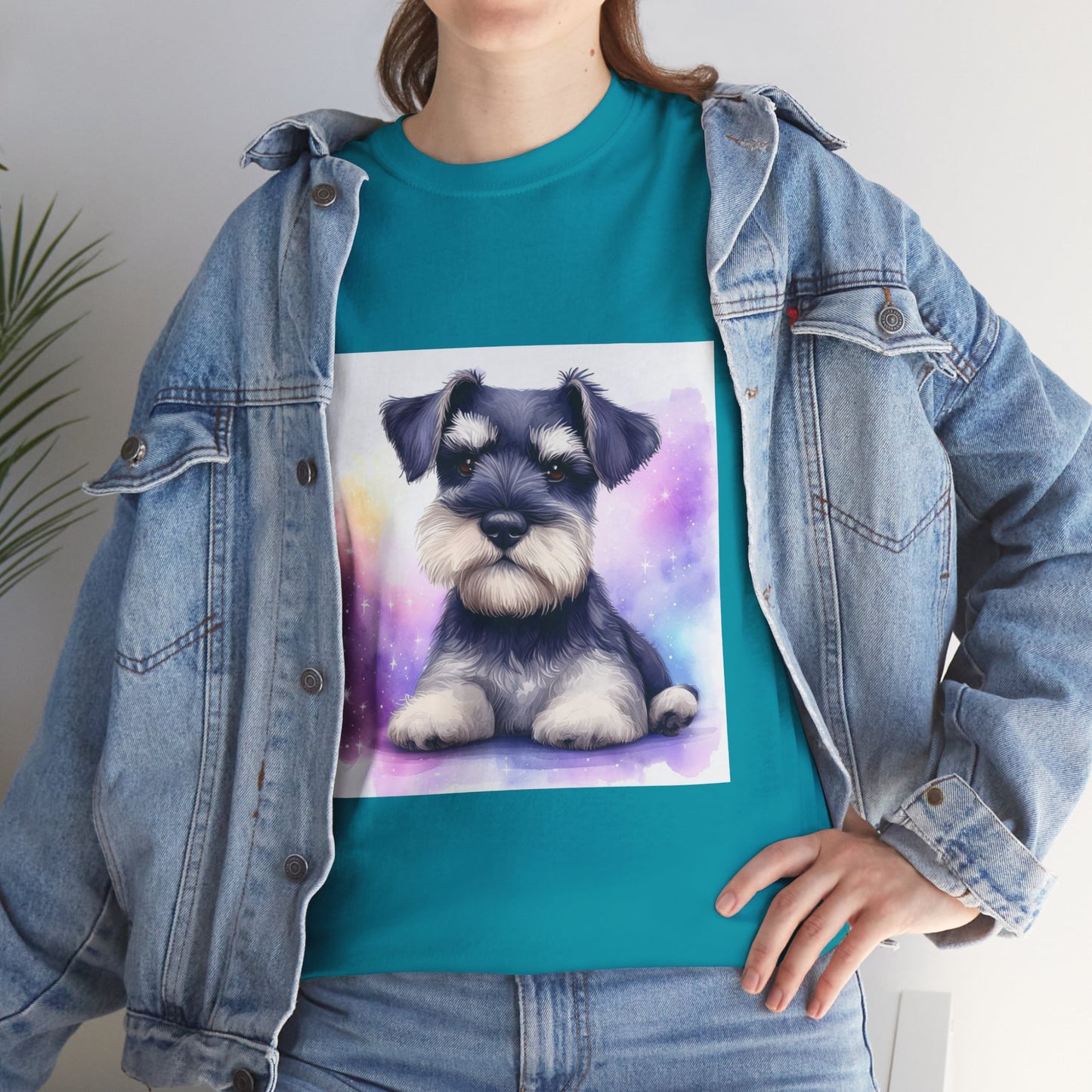 Schnauzer Puppy Unisex Heavy Cotton Tee