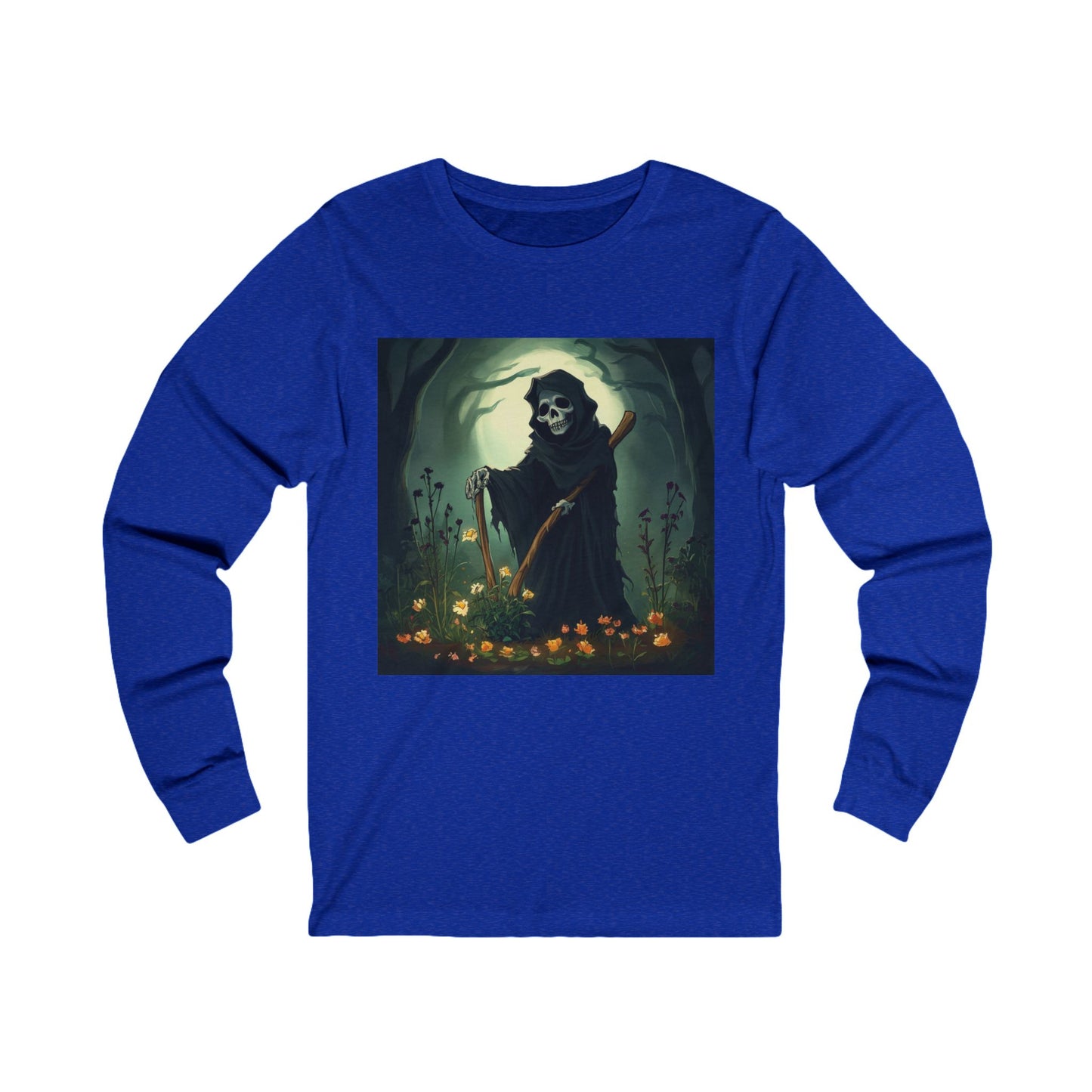 Grim Reaper Gardening Unisex Jersey Long Sleeve Tee