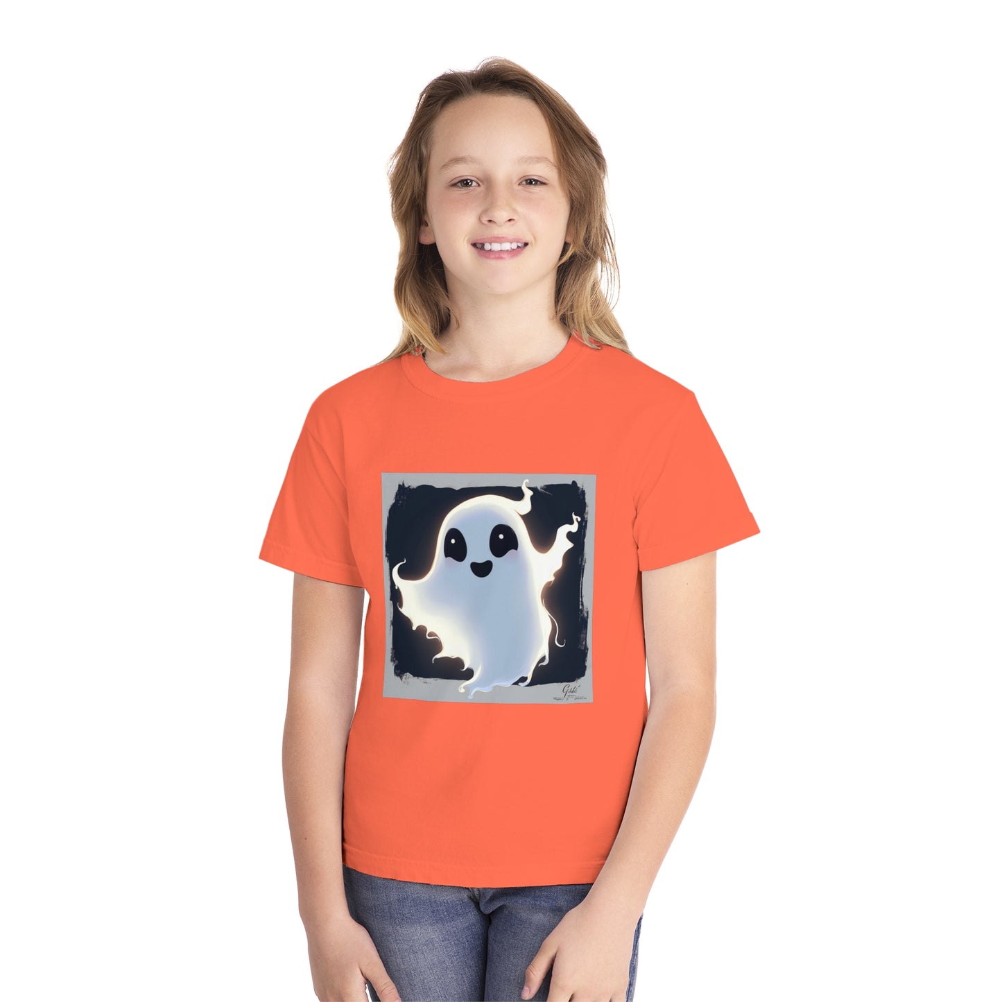 Cute Happy Ghost Youth Midweight Tee