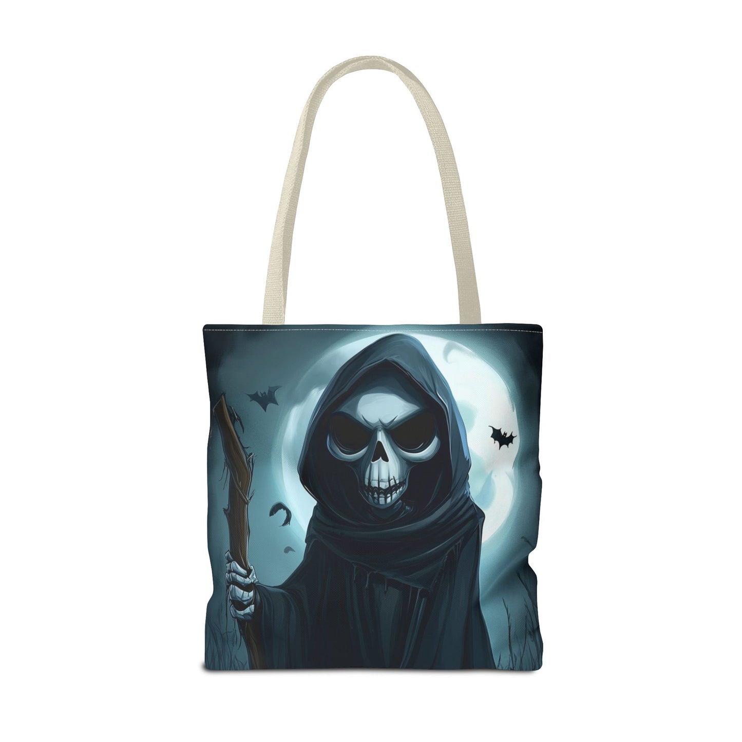 Spooky Grim Reaper Tote Bag (AOP)