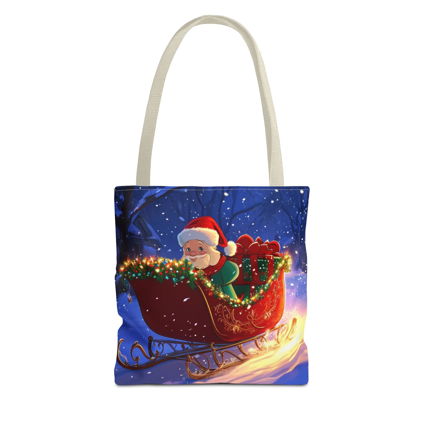 Cute Cartoon Santa Tote Bag (AOP)