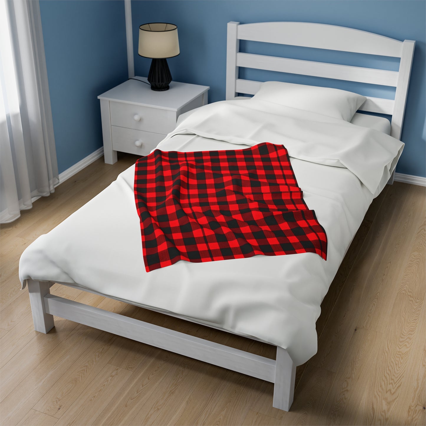 Classic Plaid Velveteen Plush Blanket