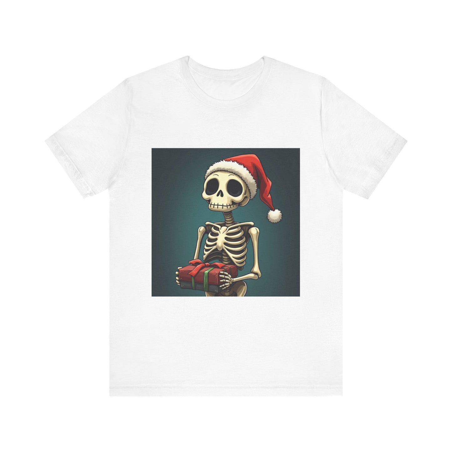 Cute Cartoon Festive Skeleton Unisex Jersey Tee