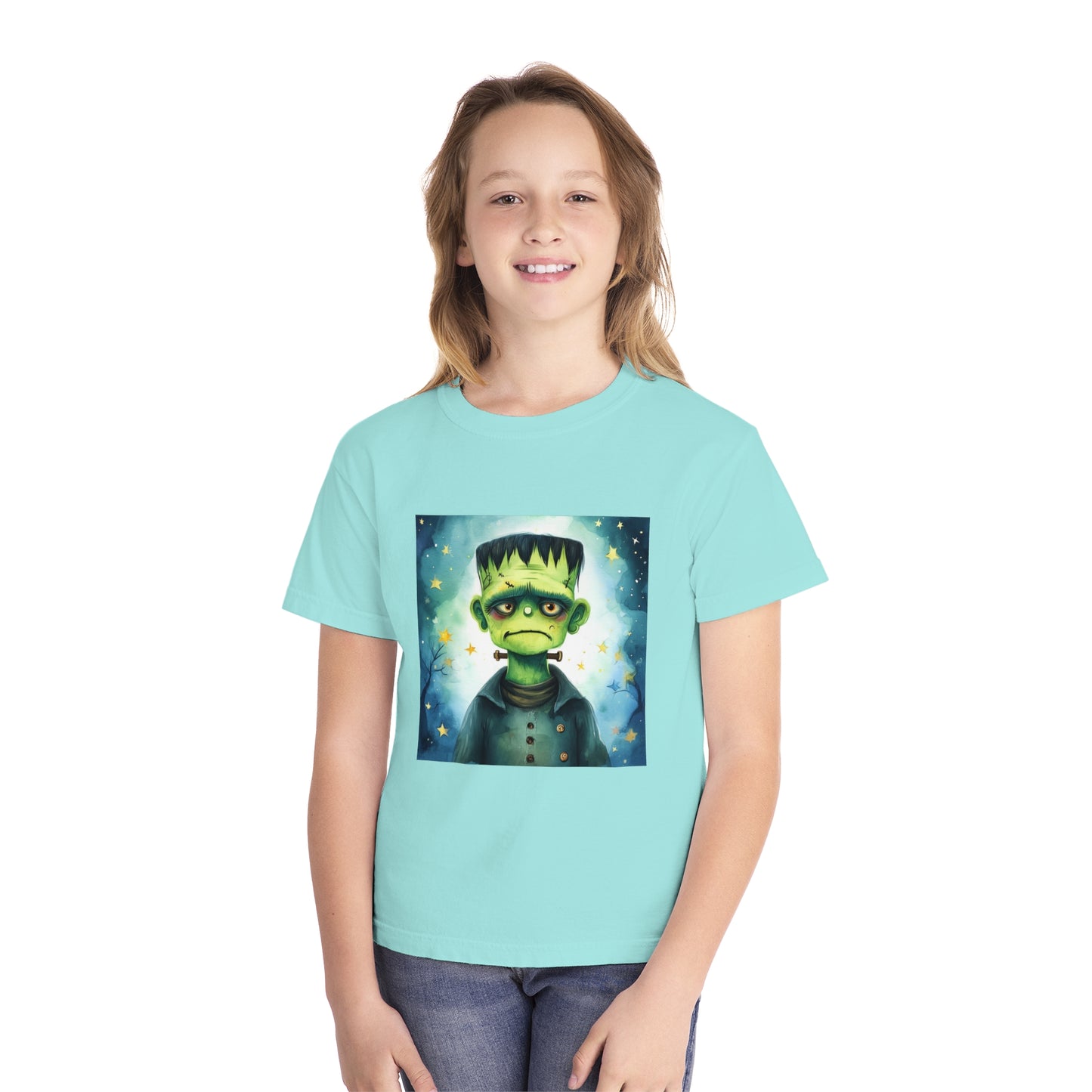 Cute Frankenstein Monster Youth Midweight Tee