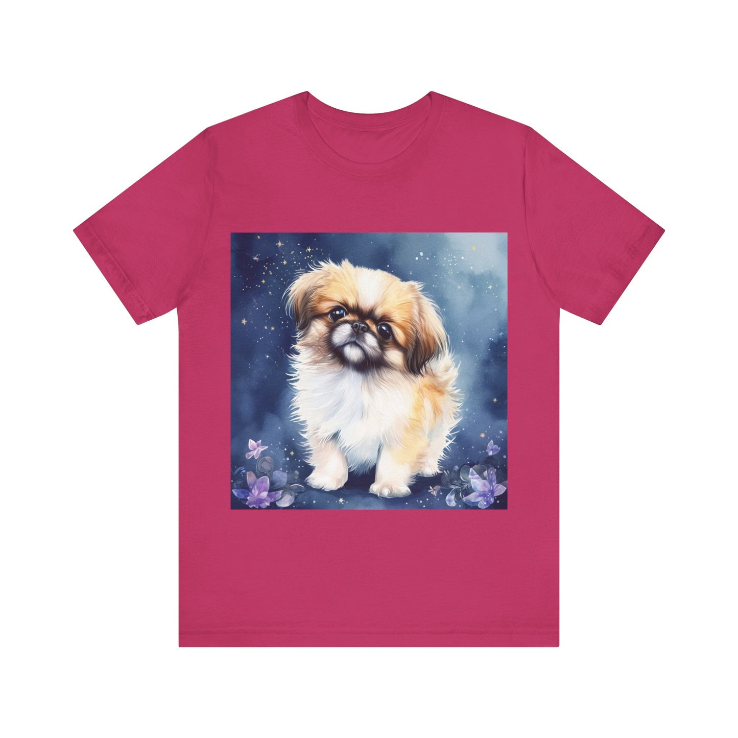 Pekinese Puppy Unisex Jersey Short Sleeve Tee