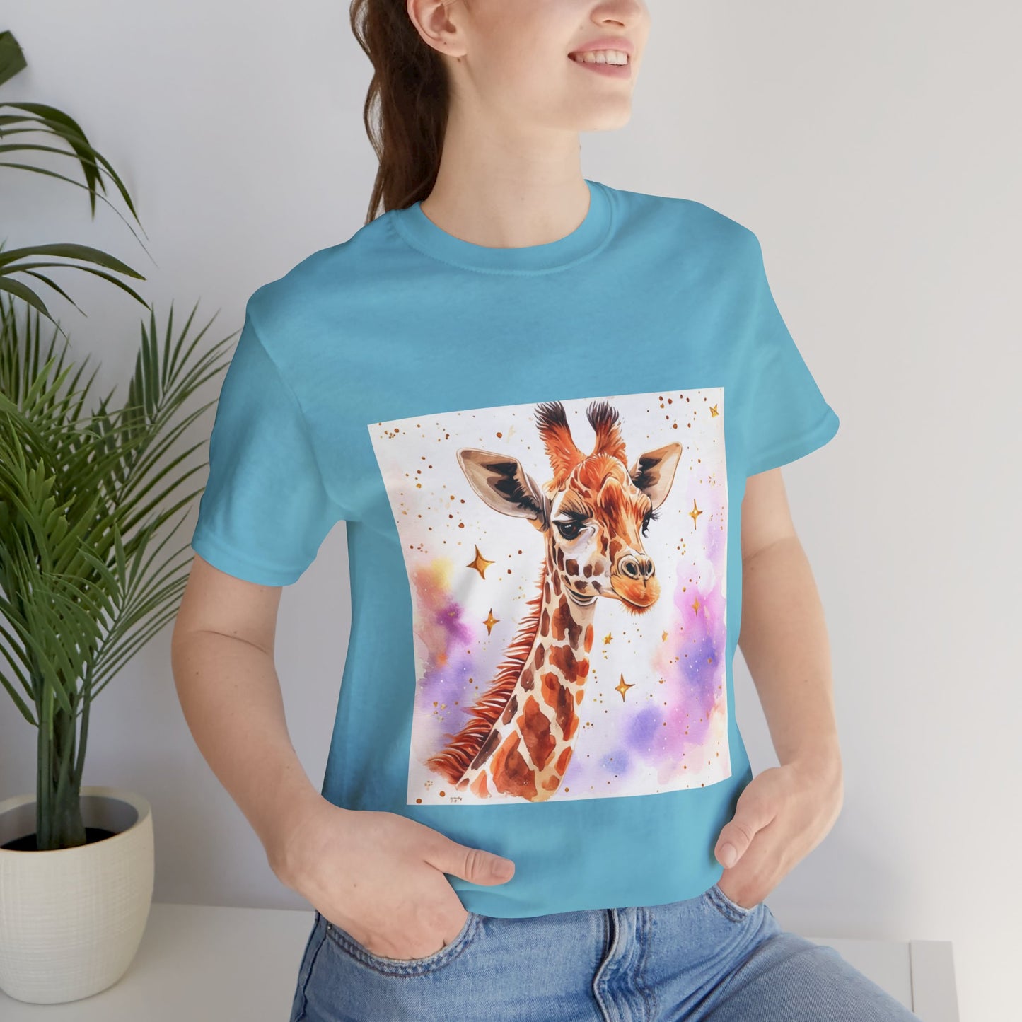 Cute Giraffe Unisex Jersey Short Sleeve Tee