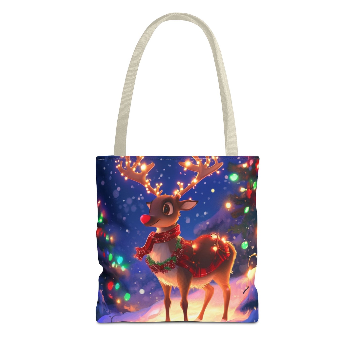 Red Nose Reindeer Tote Bag (AOP)